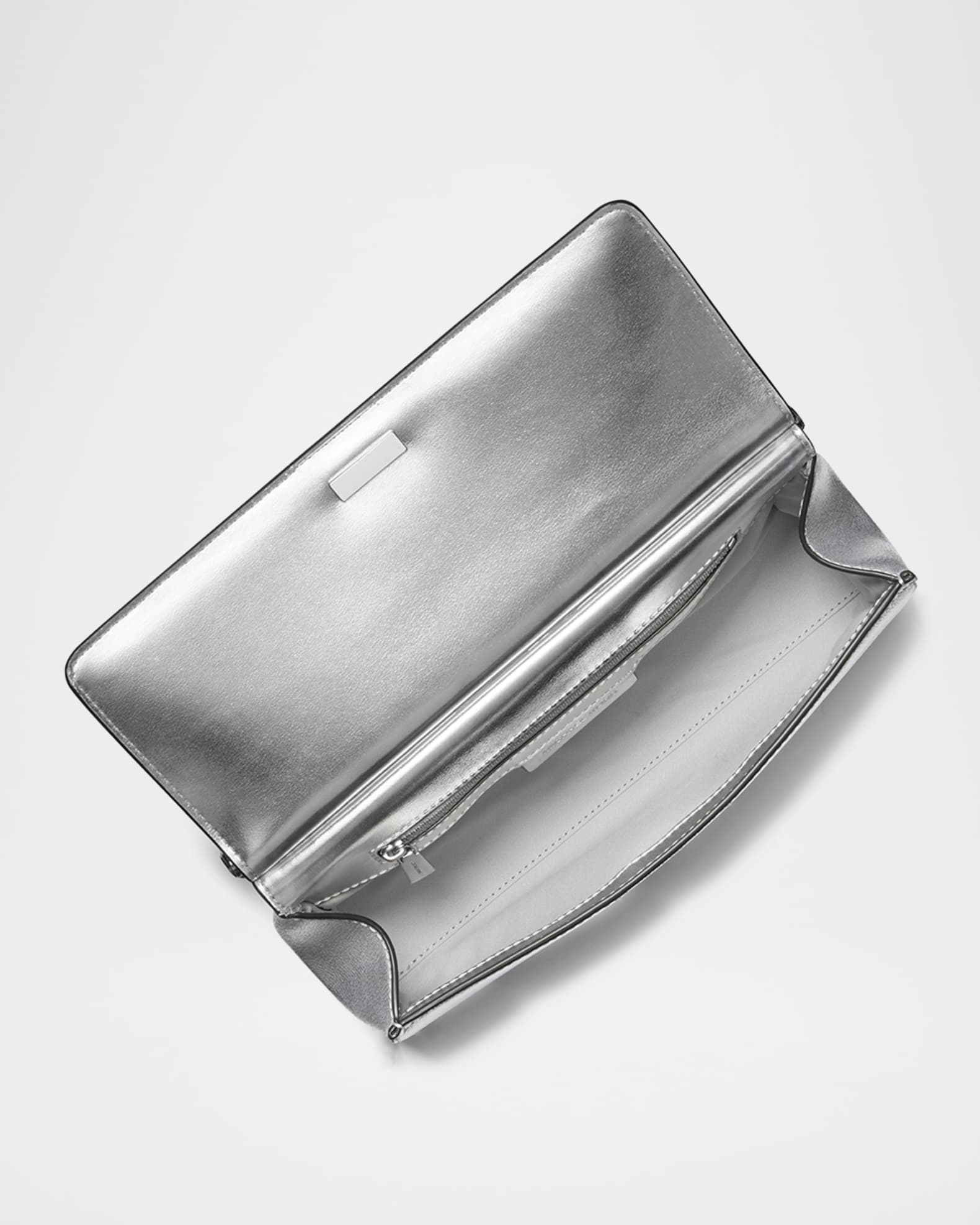 MICHAEL Michael Kors Carmine Medium Leather Clutch Bag | Neiman Marcus