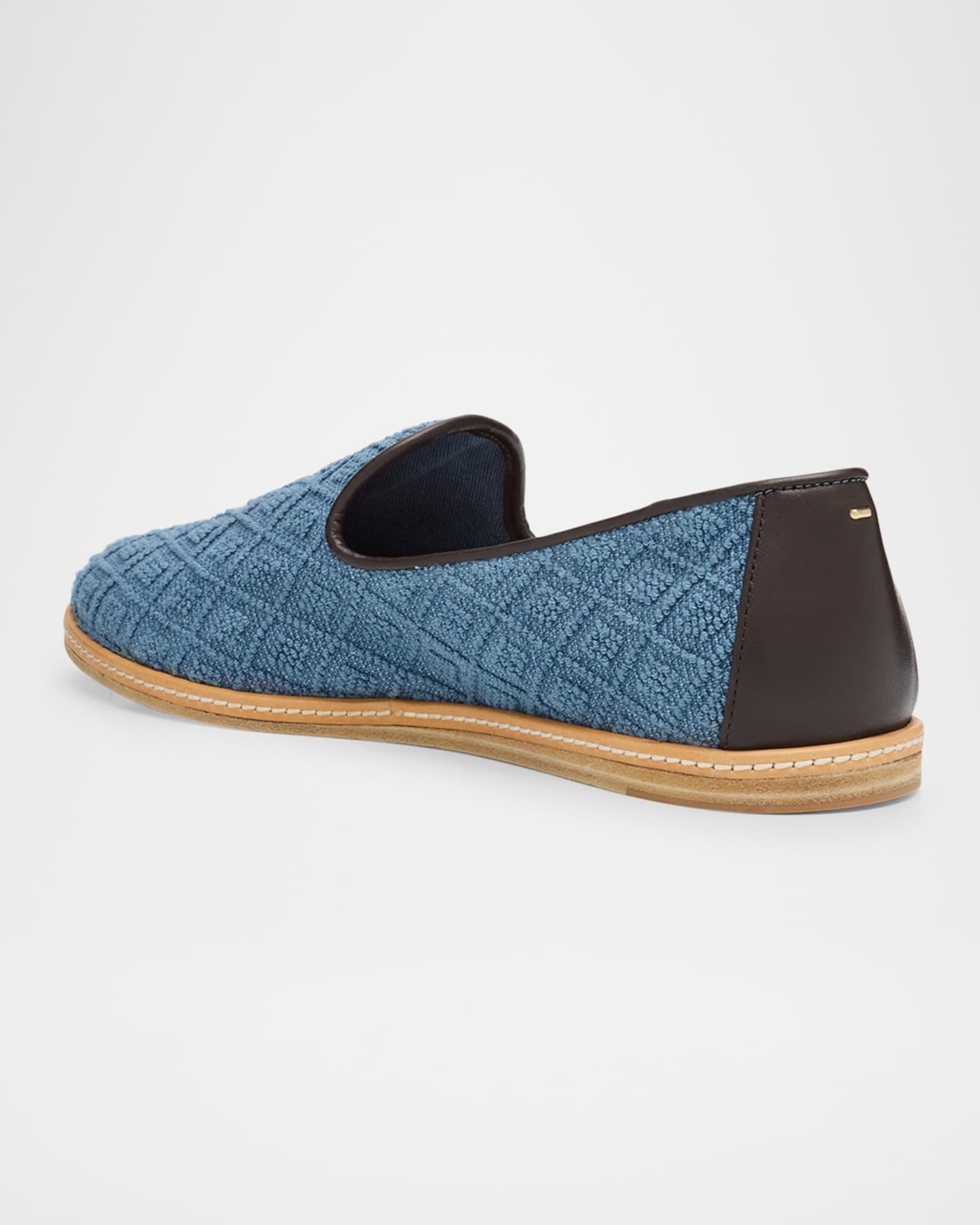 Men's Iknu Leather-Trim Cotton Loafers 1