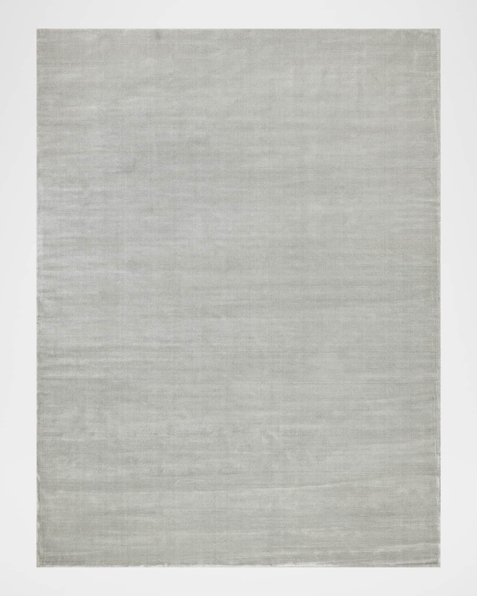 Velutto Hand-Loomed Light Silver Rug 0