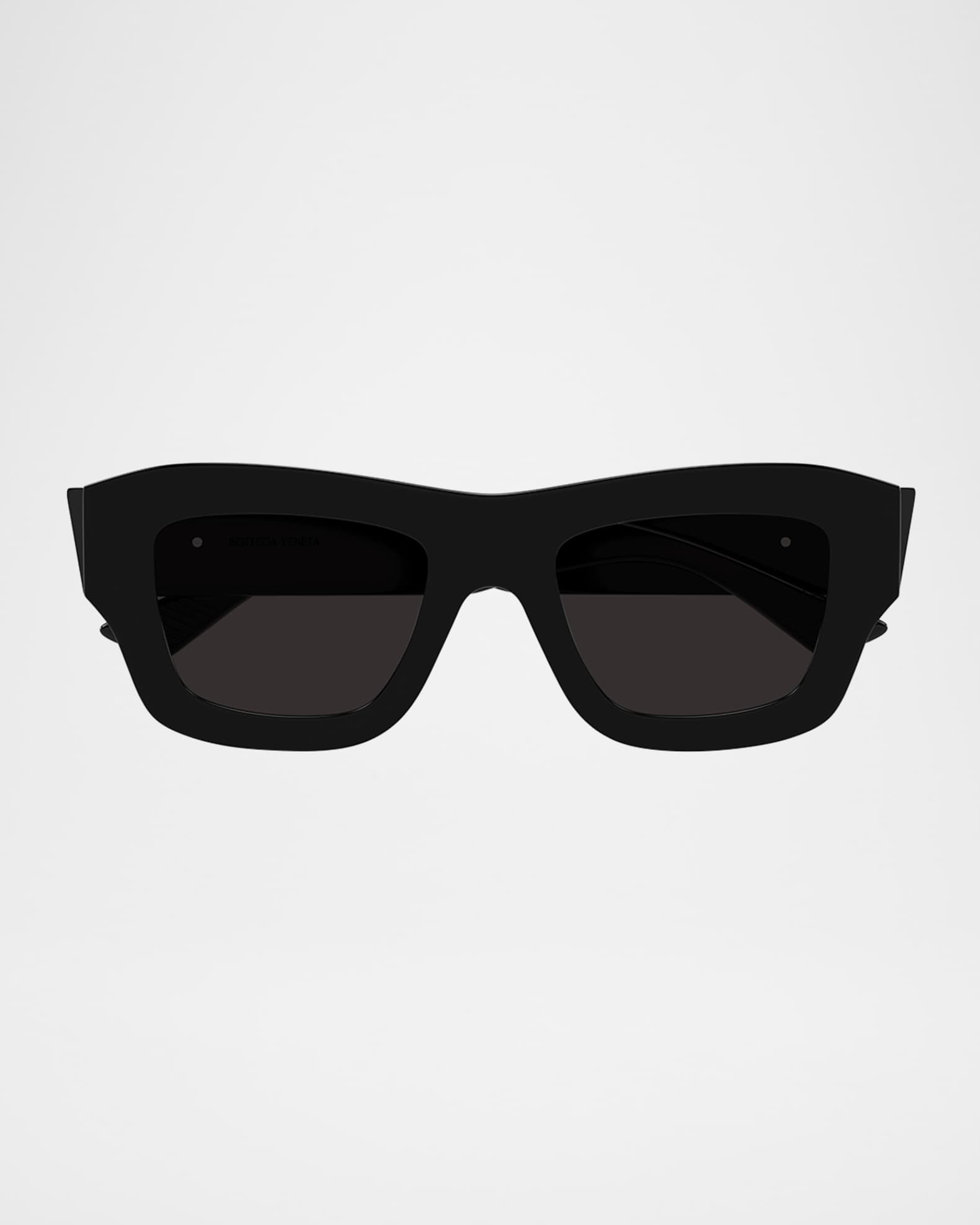 Bottega Veneta Recycled Acetate Rectangle Sunglasses