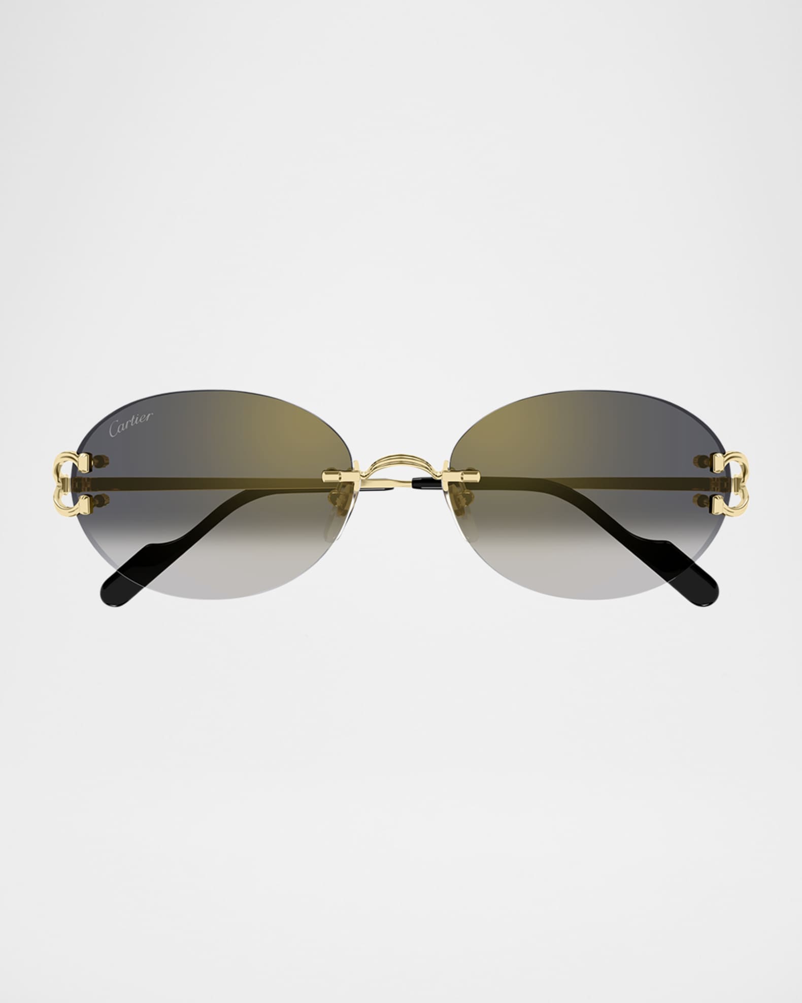 Rimless Metal Round Sunglasses 0