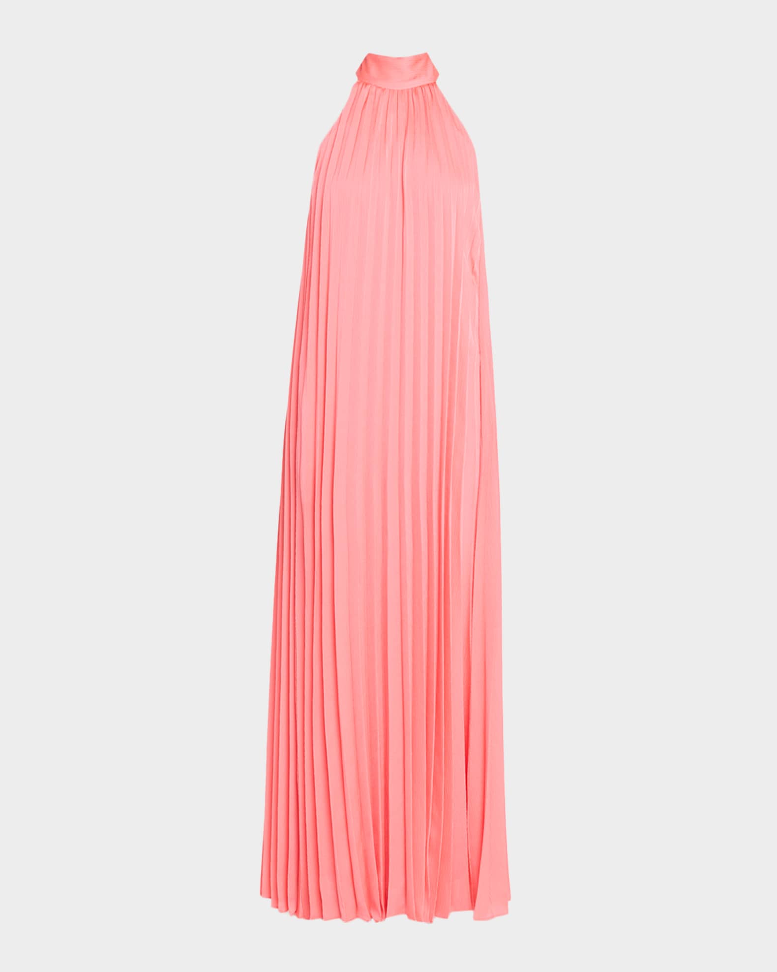 Ungaro Beverly Pleated Trapeze Halter Gown | Neiman Marcus