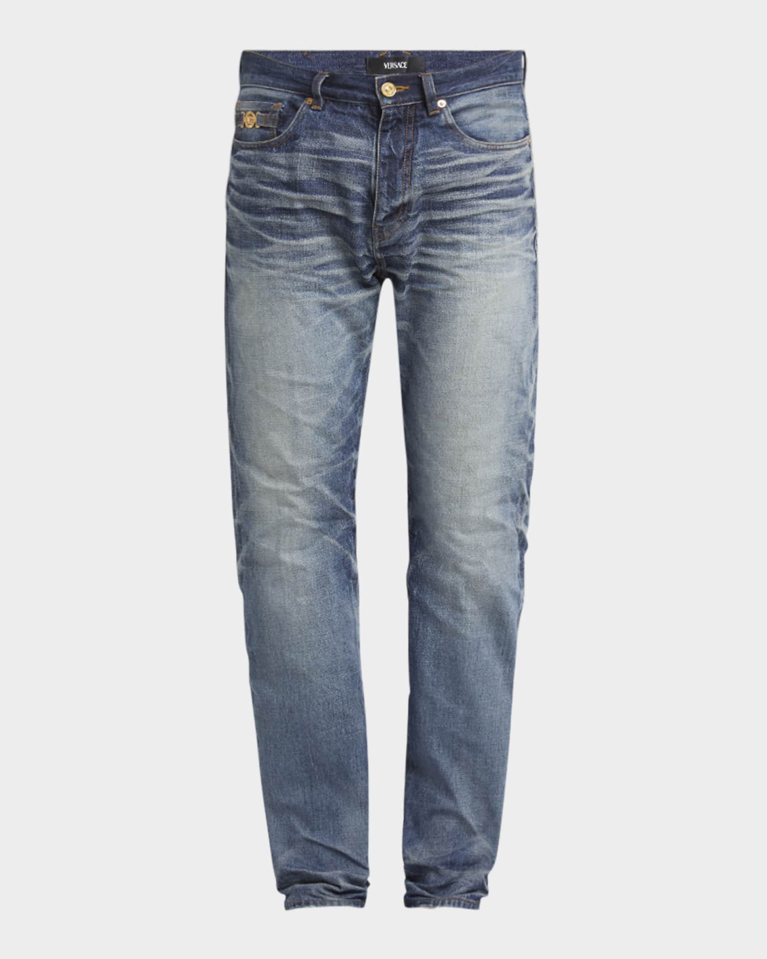 Men's Medusa Stonewashed Jeans 0