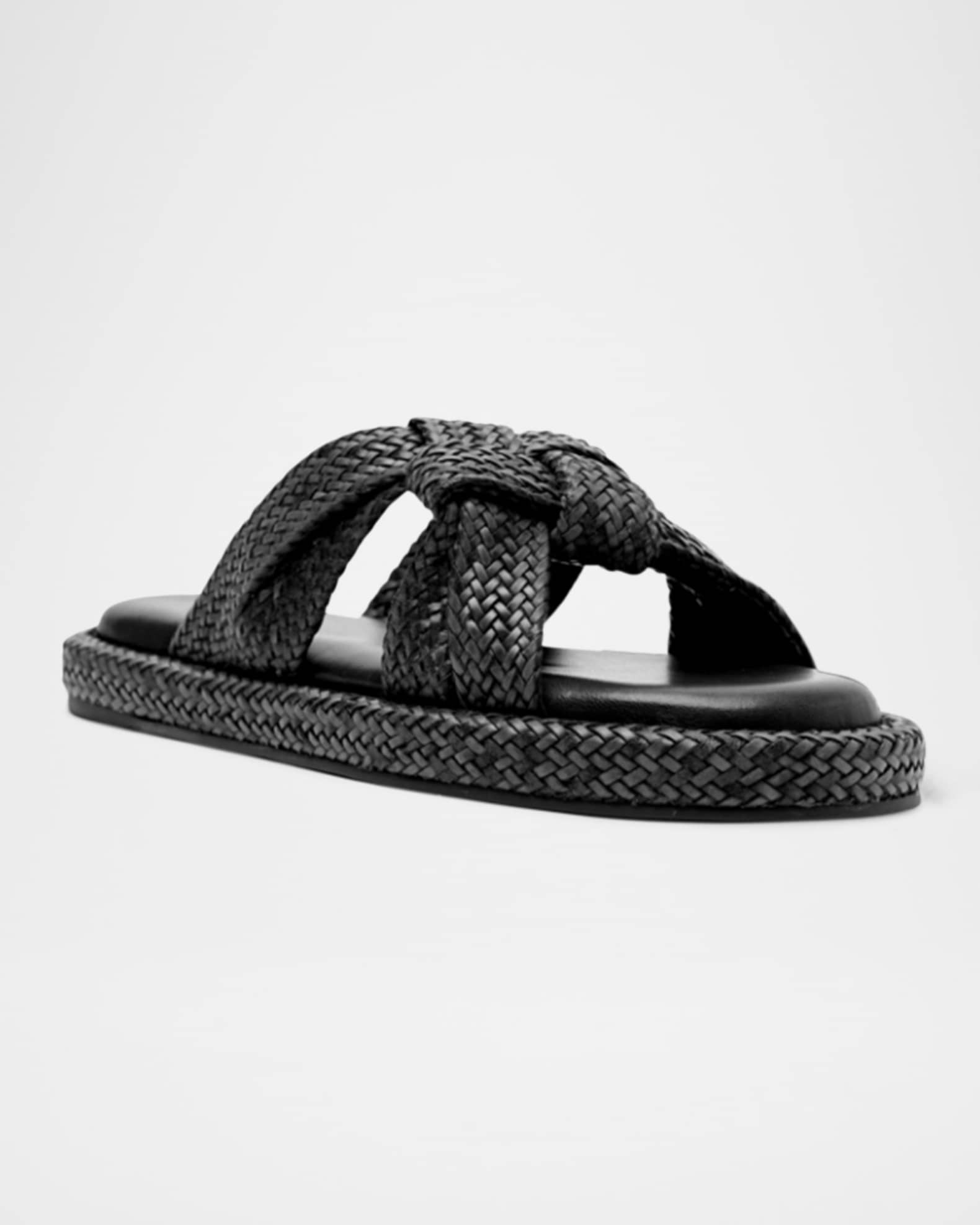 Kali Woven Knot Flat Slide Sandals 1