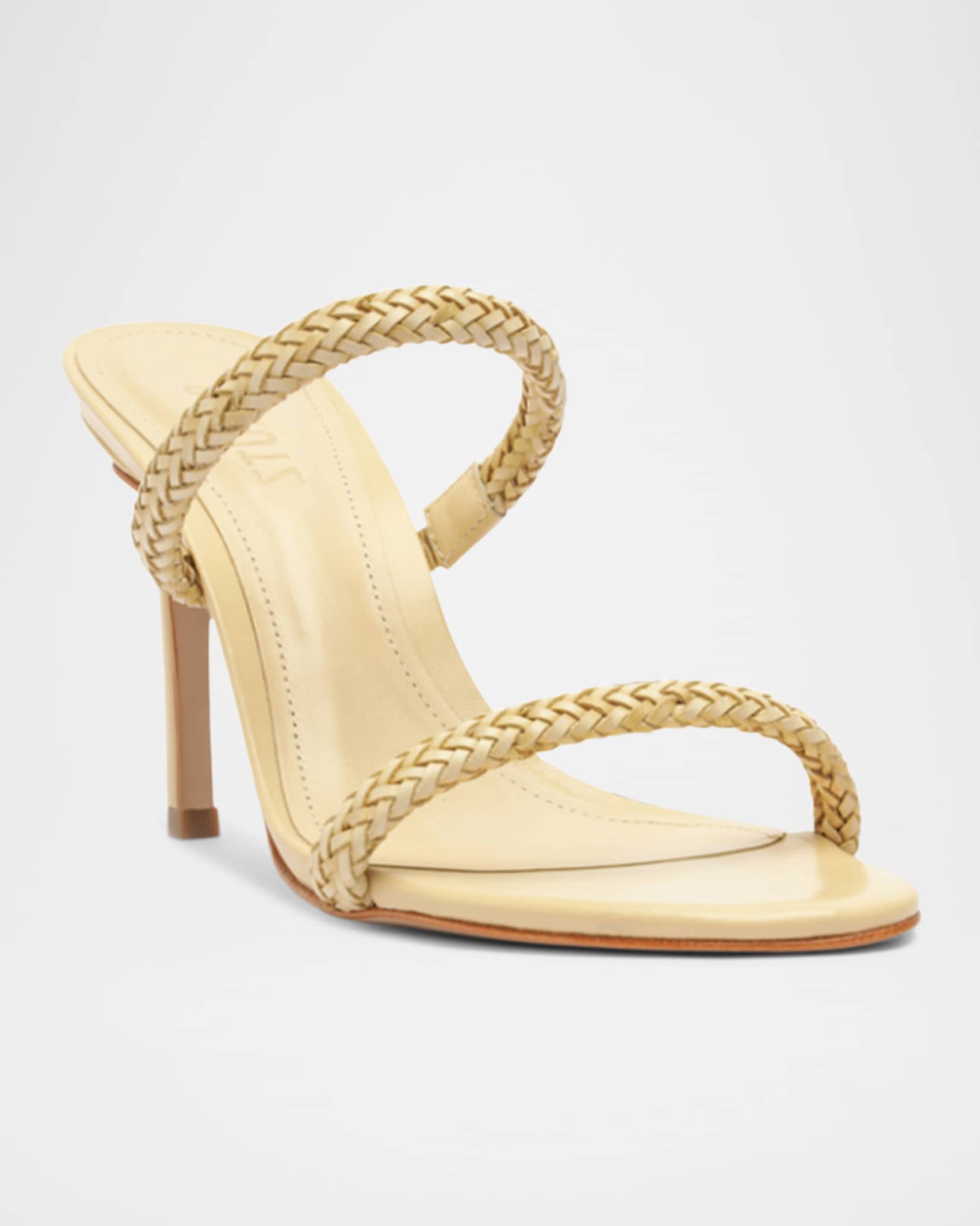 Taliah Woven Leather Dual-Band Sandals 1