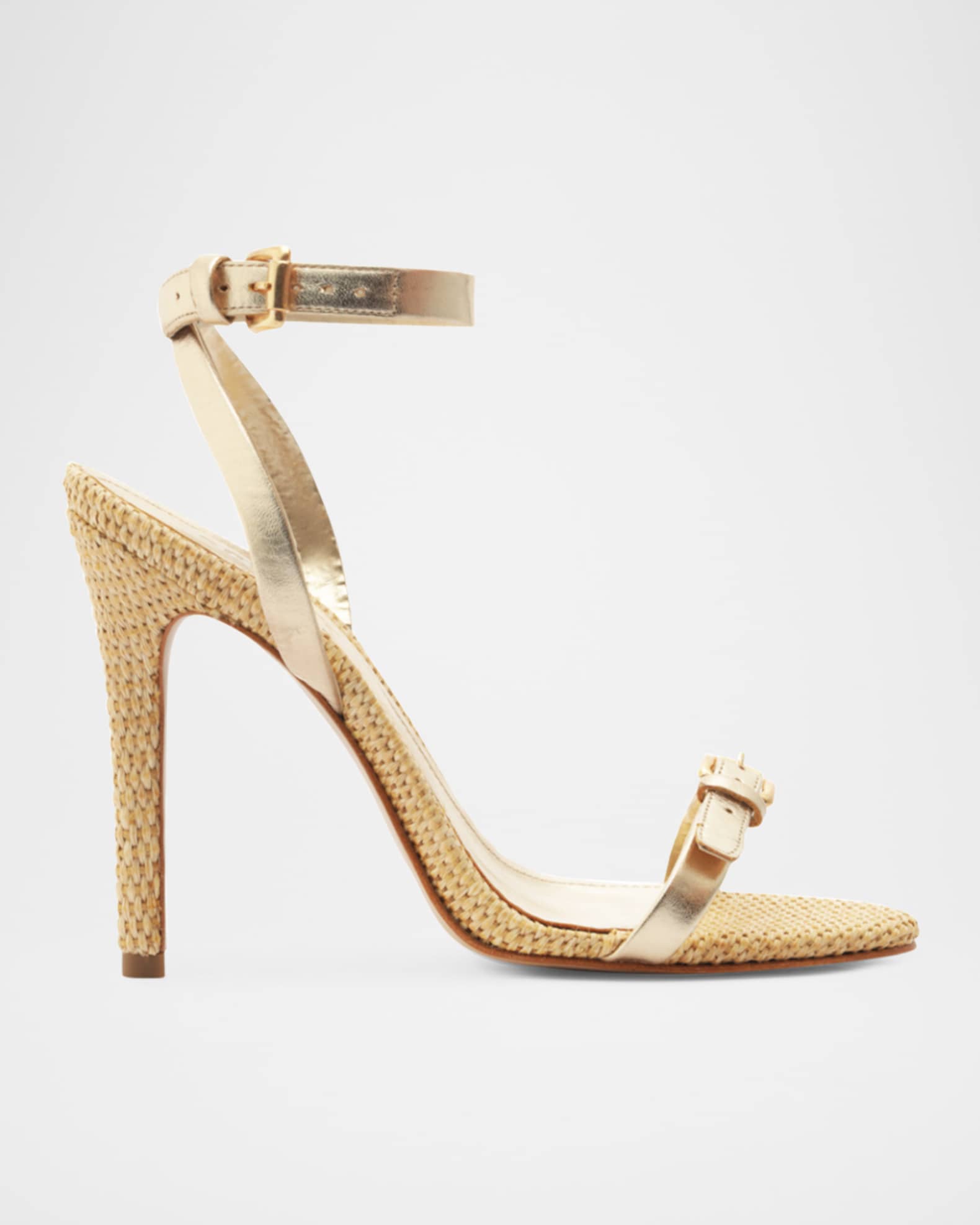 Aurora Metallic Ankle-Strap Sandals 0