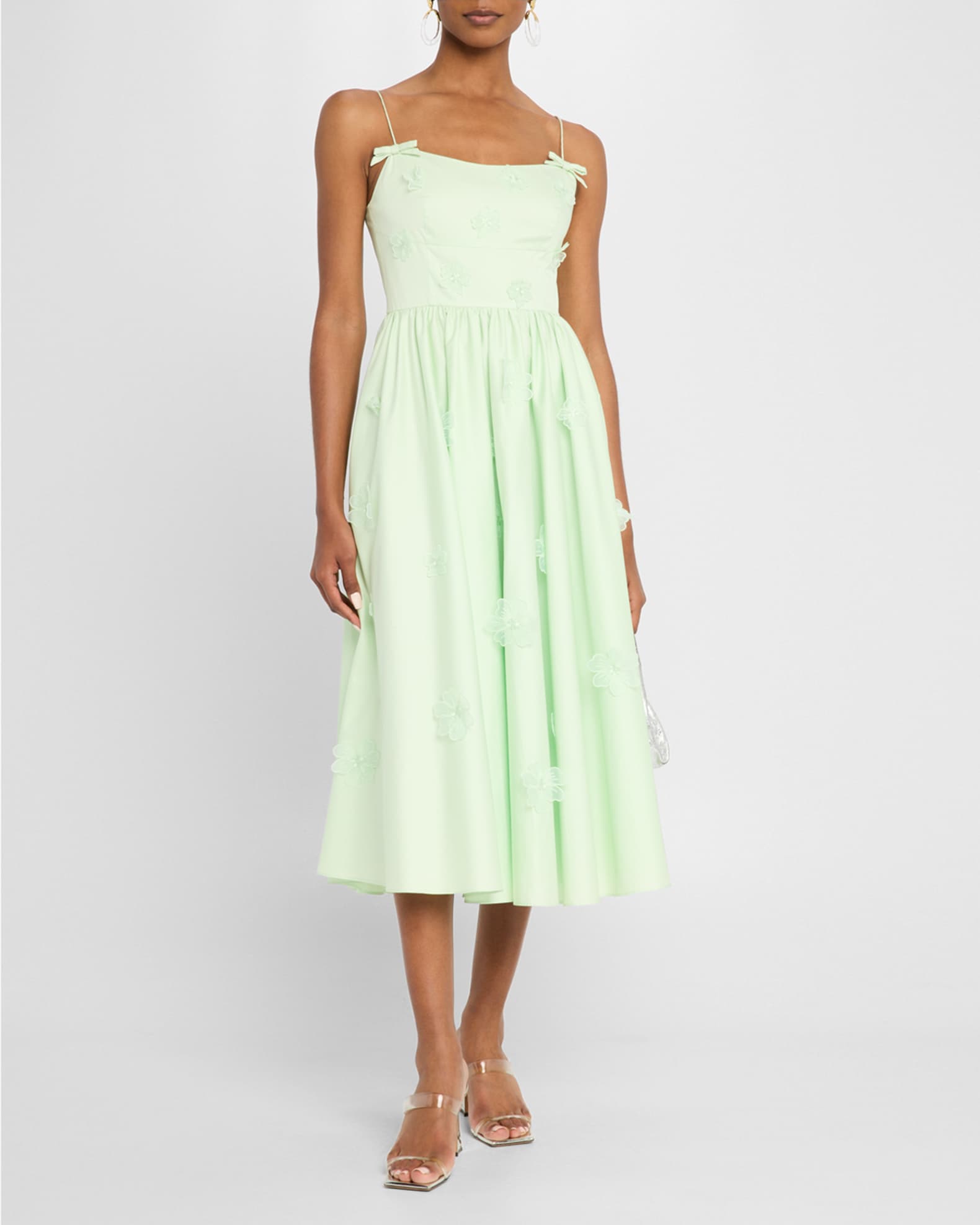 Cotton Flower Midi Dress 1