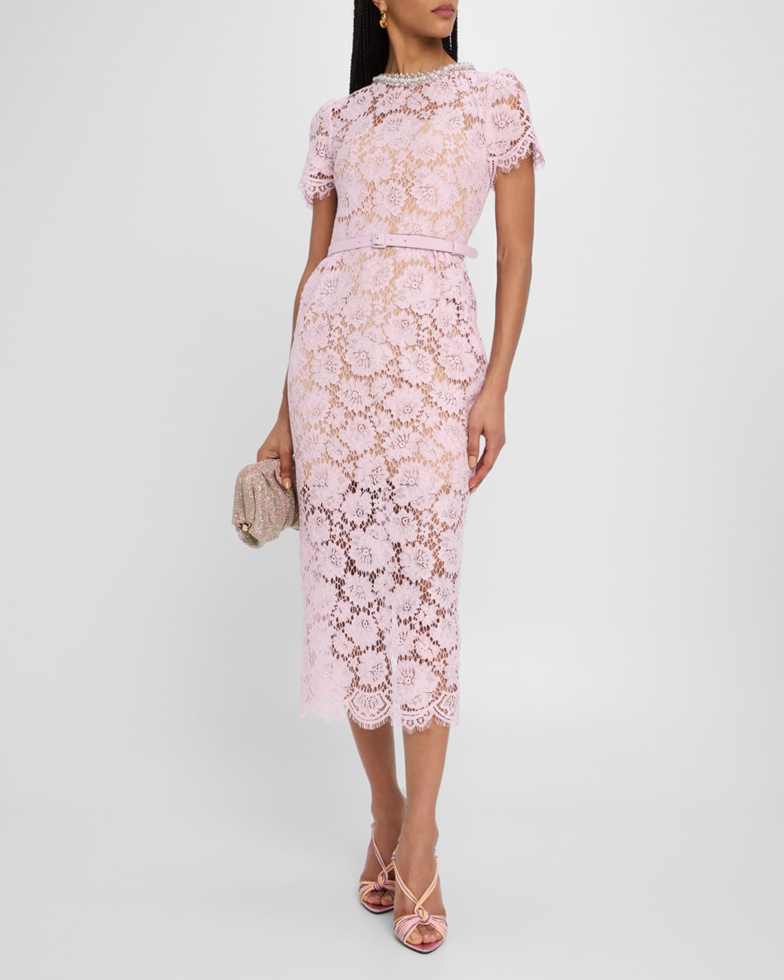 Fine Lace Midi Dress 1