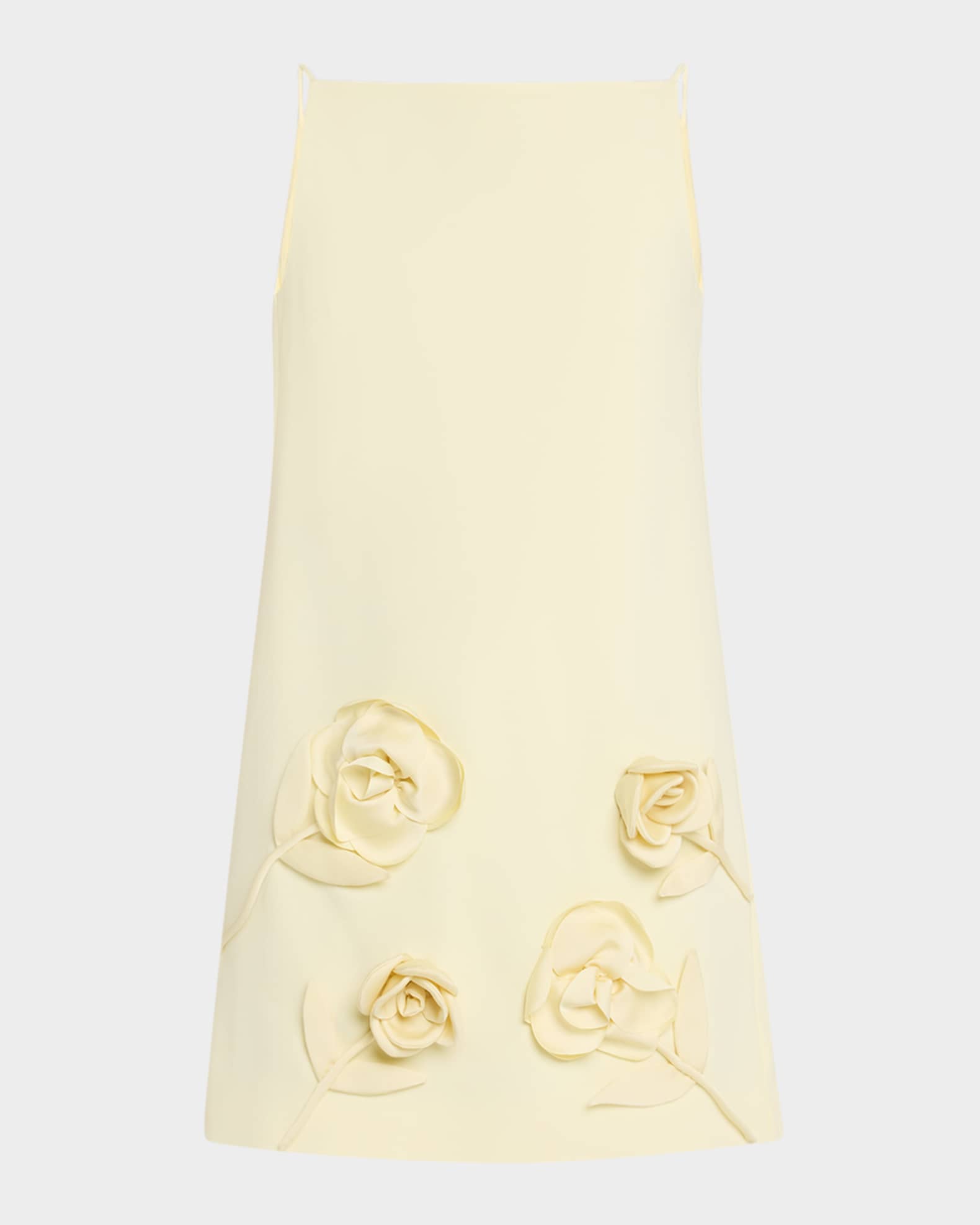 Crepe Flower Mini Dress 0