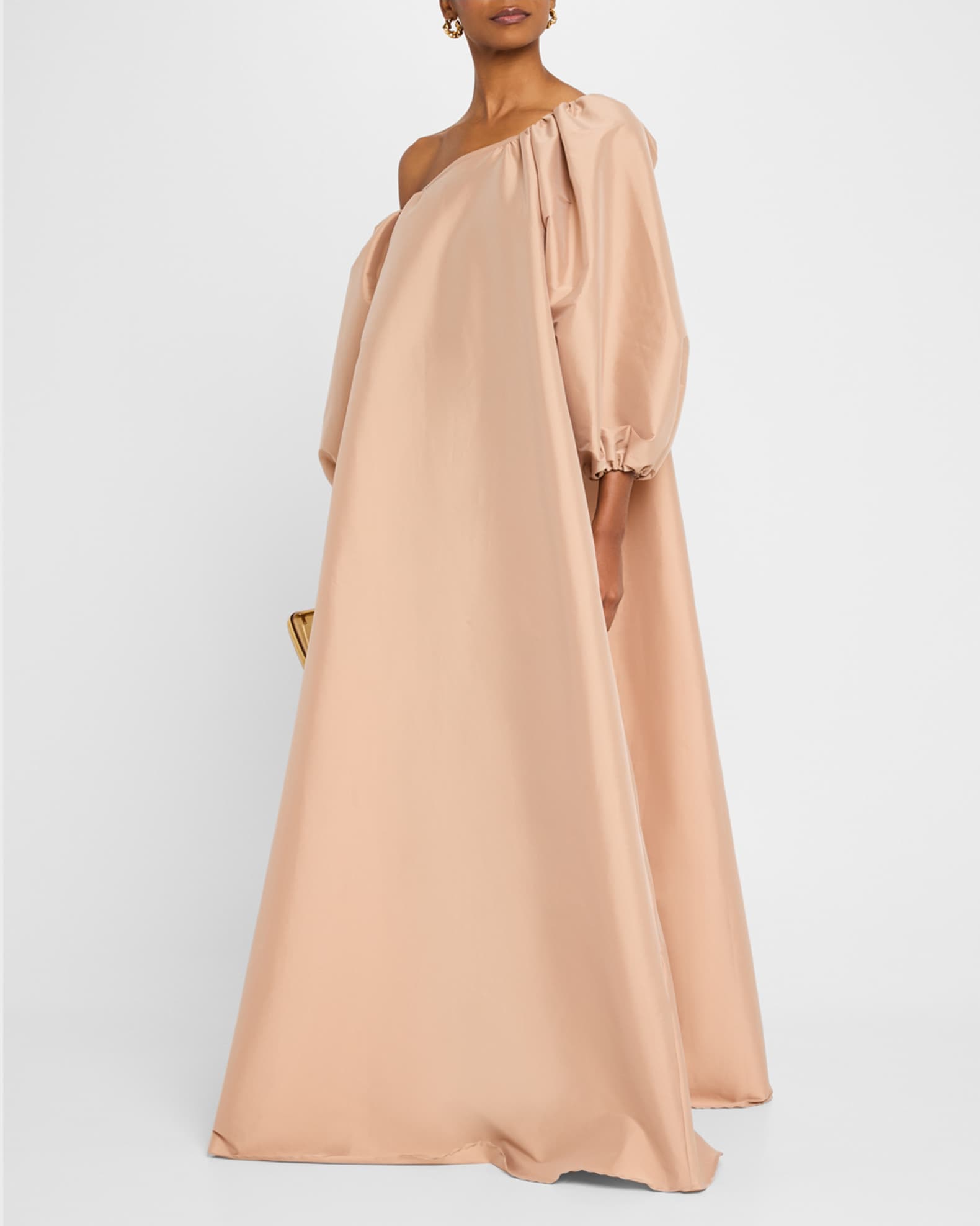 Nathalie Puff-Sleeve Off-The-Shoulder Gown 1