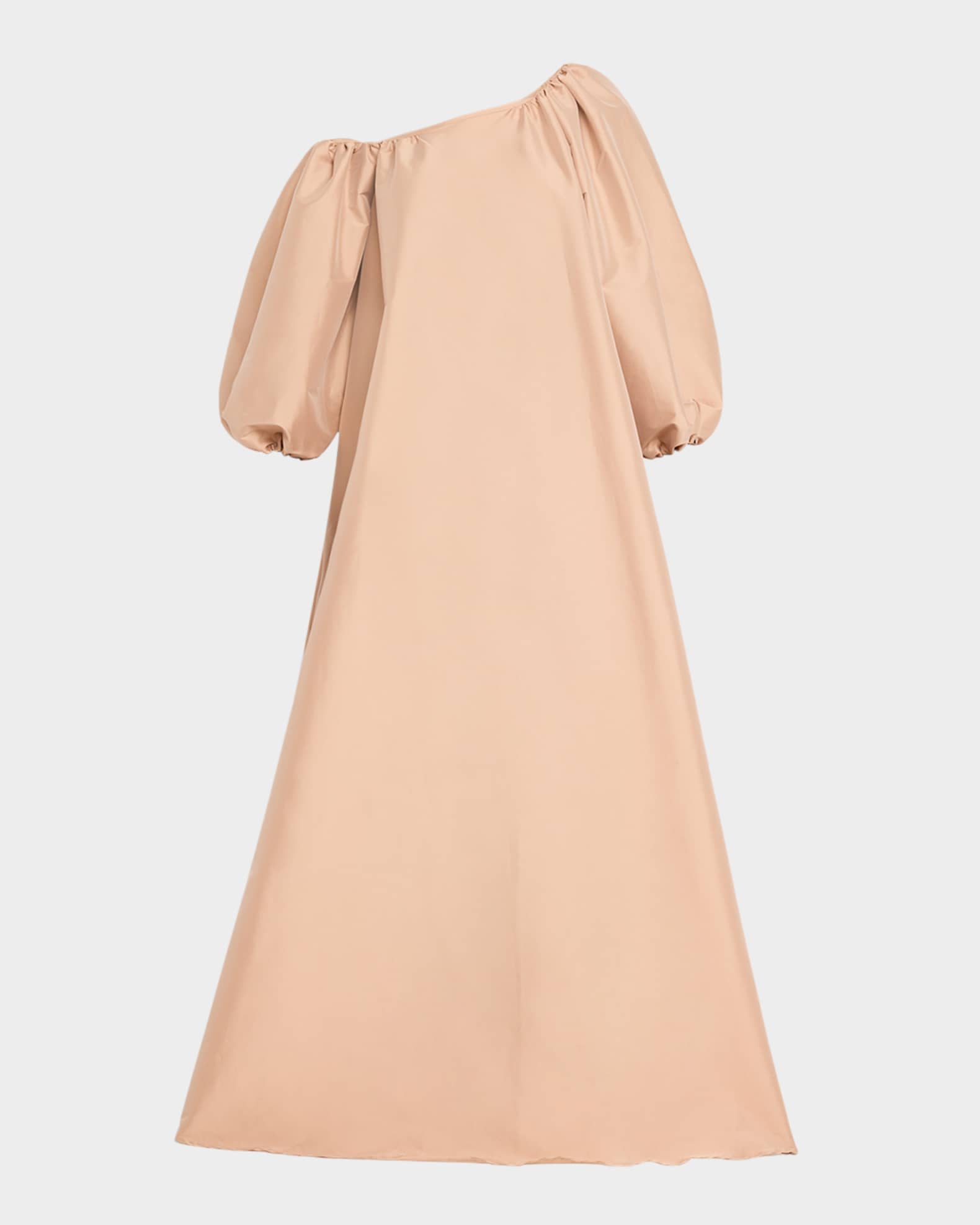 Nathalie Puff-Sleeve Off-The-Shoulder Gown 0