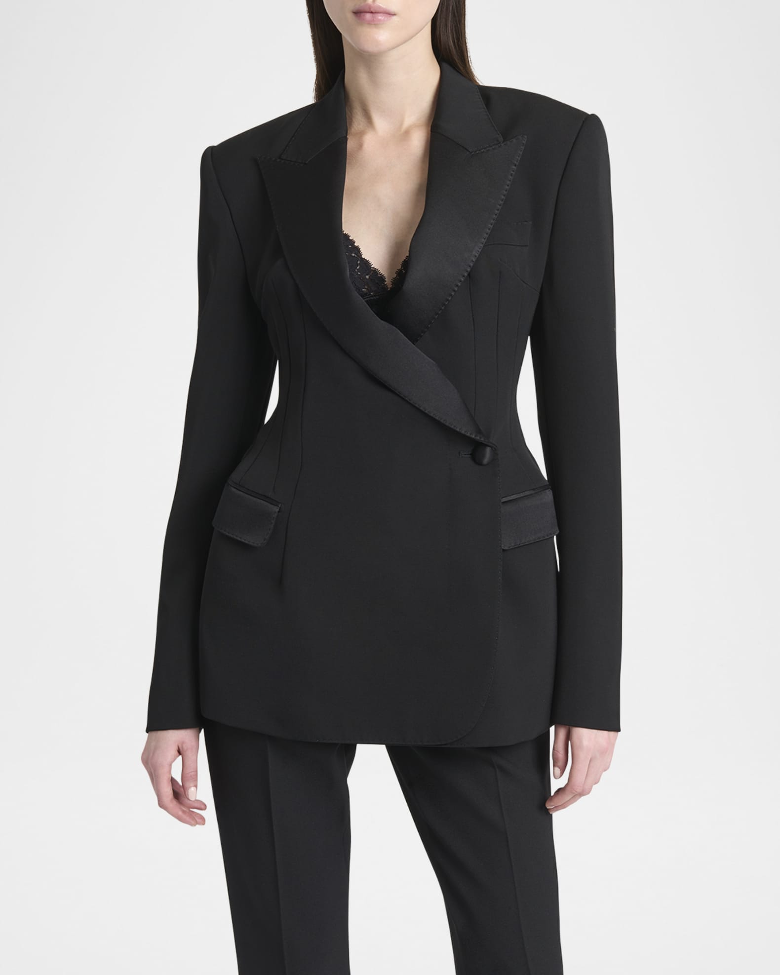 Wool Gabardine Suit | Neiman Marcus