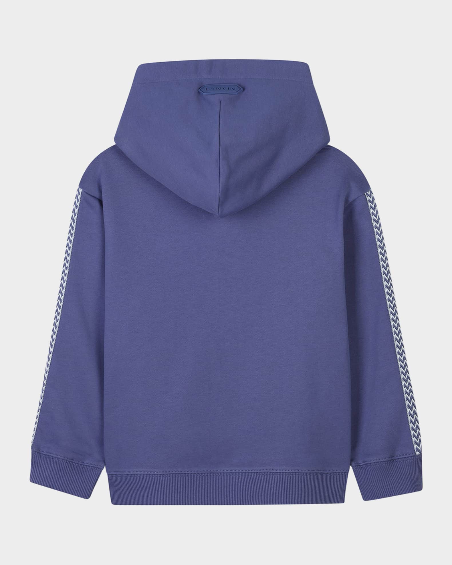 本命ギフト Lanvin Boy's 4-6 Size Hoodie, Logo-Print Embroidered トップス