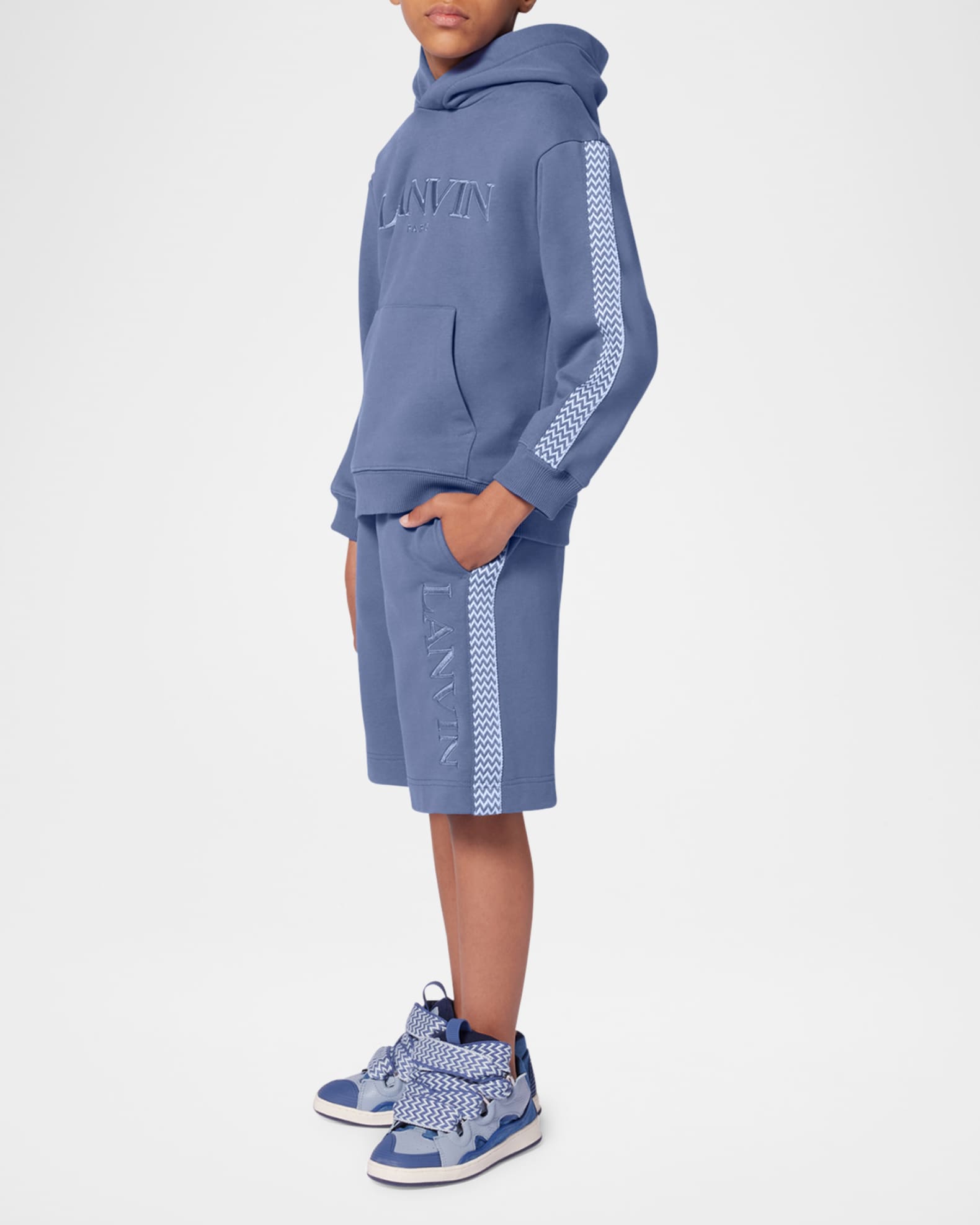 Boy's Curbisme-Trim Bermuda Shorts 1