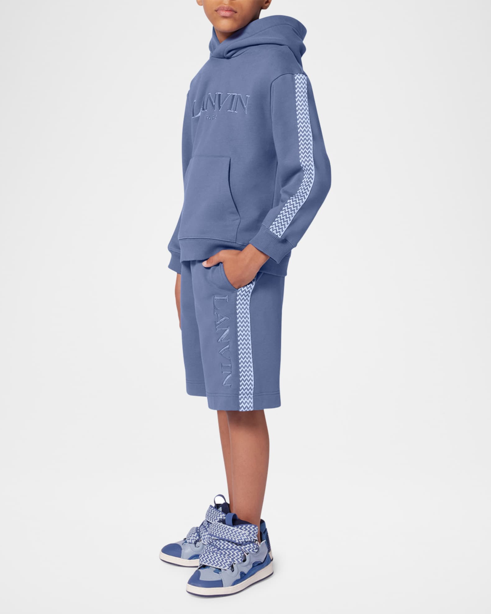 Boy's Curbisme-Trim Bermuda Shorts 1