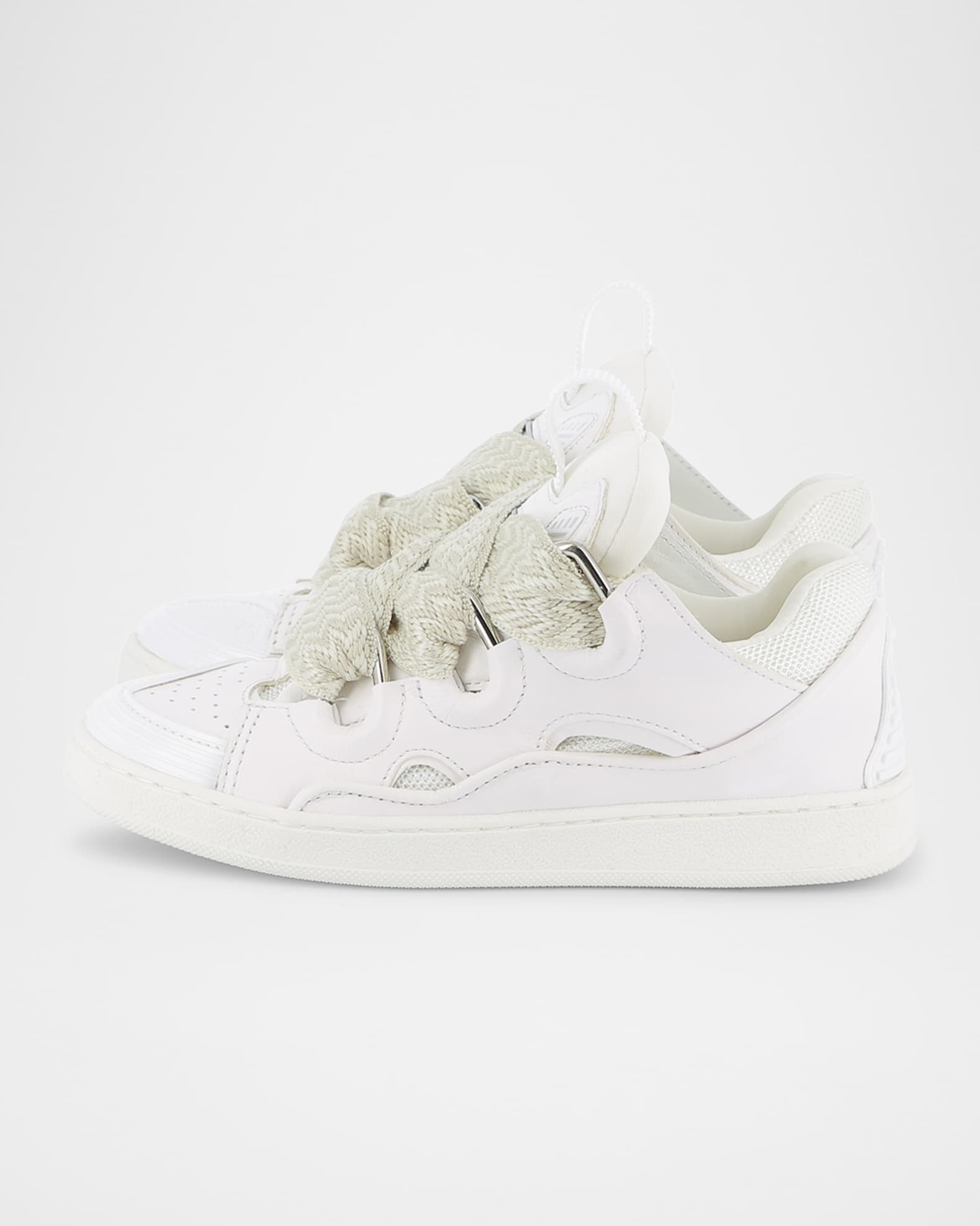 Kid's Curb Leather Trainer Sneakers 1