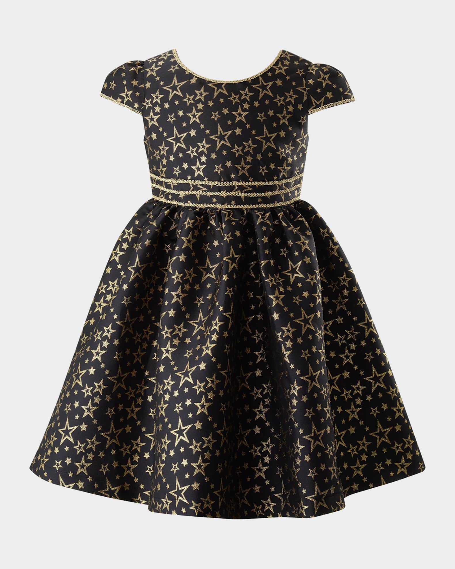 Girl s Star Print Damask Dress Size 2 10