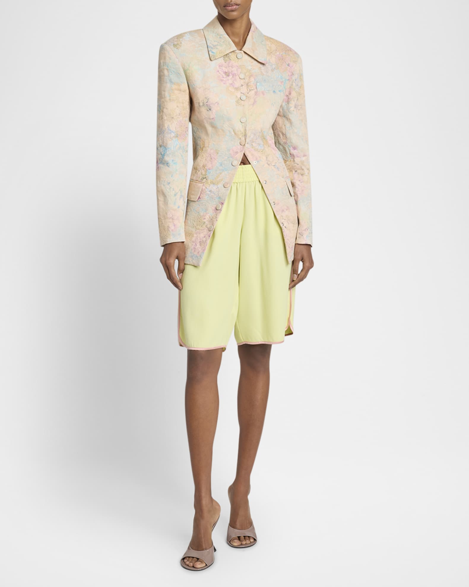 Dries Van Noten Benny Floral Jacquard Single-Breasted Jacket