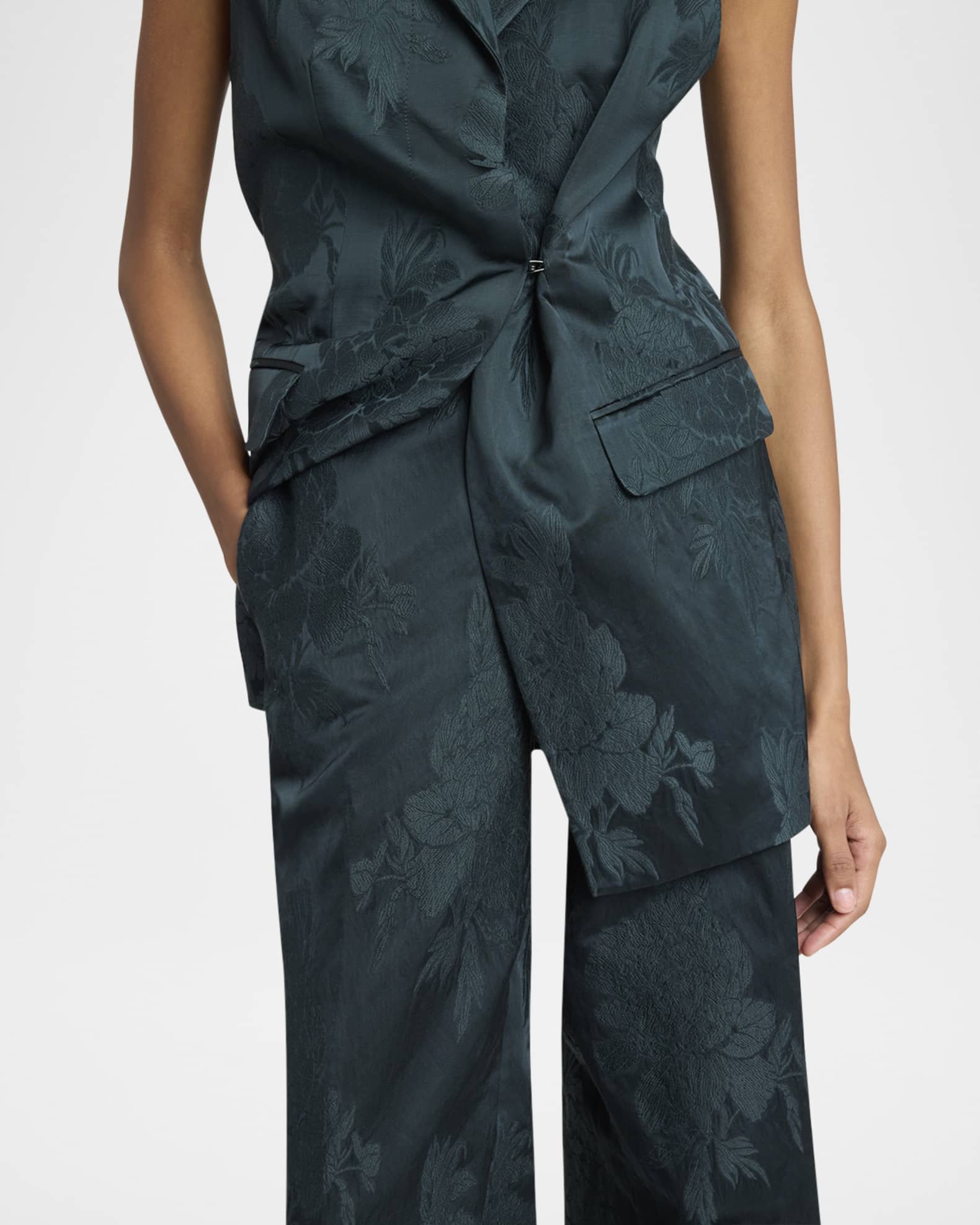 パンツ louren flower jacquard half pants louren】flower jacquard half pants louren flower jacquard