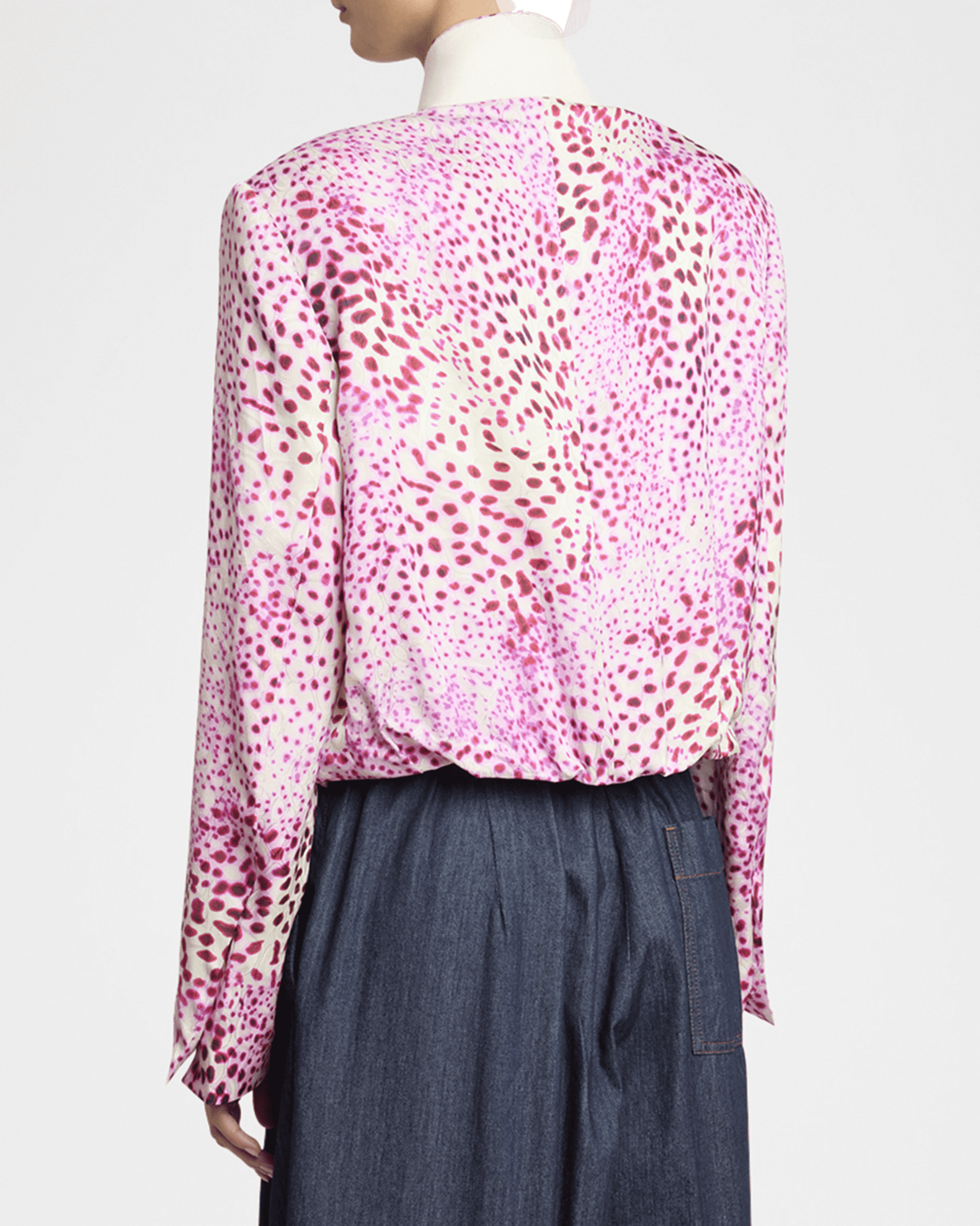 Dries Van Noten Vasti Printed Stand Collar Jacket | Neiman