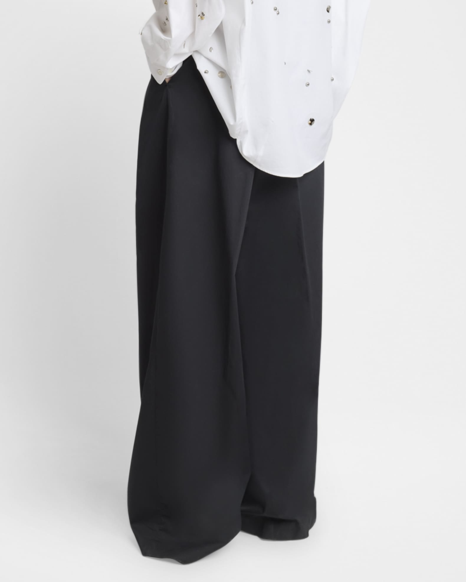 Dries Van Noten Pamplona Pleated Wide Leg Pants | Neiman Marcus