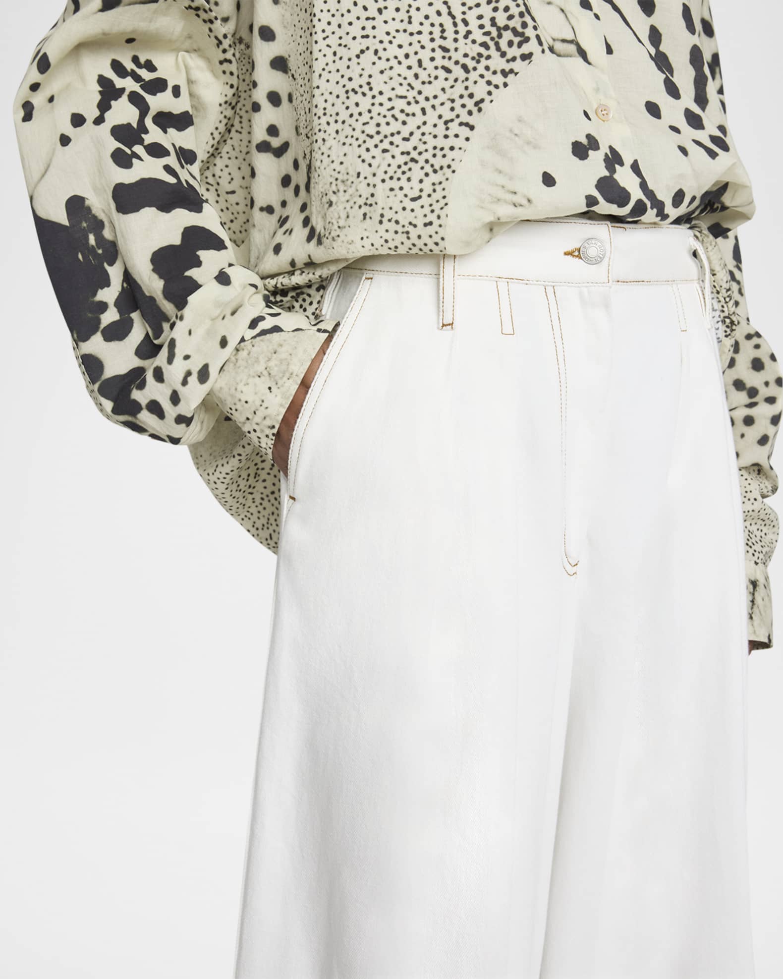 DRIES VAN NOTEN 馬デニムパンツ 31 DRIES VAN NOTEN 馬プリント デニムパンツ 31