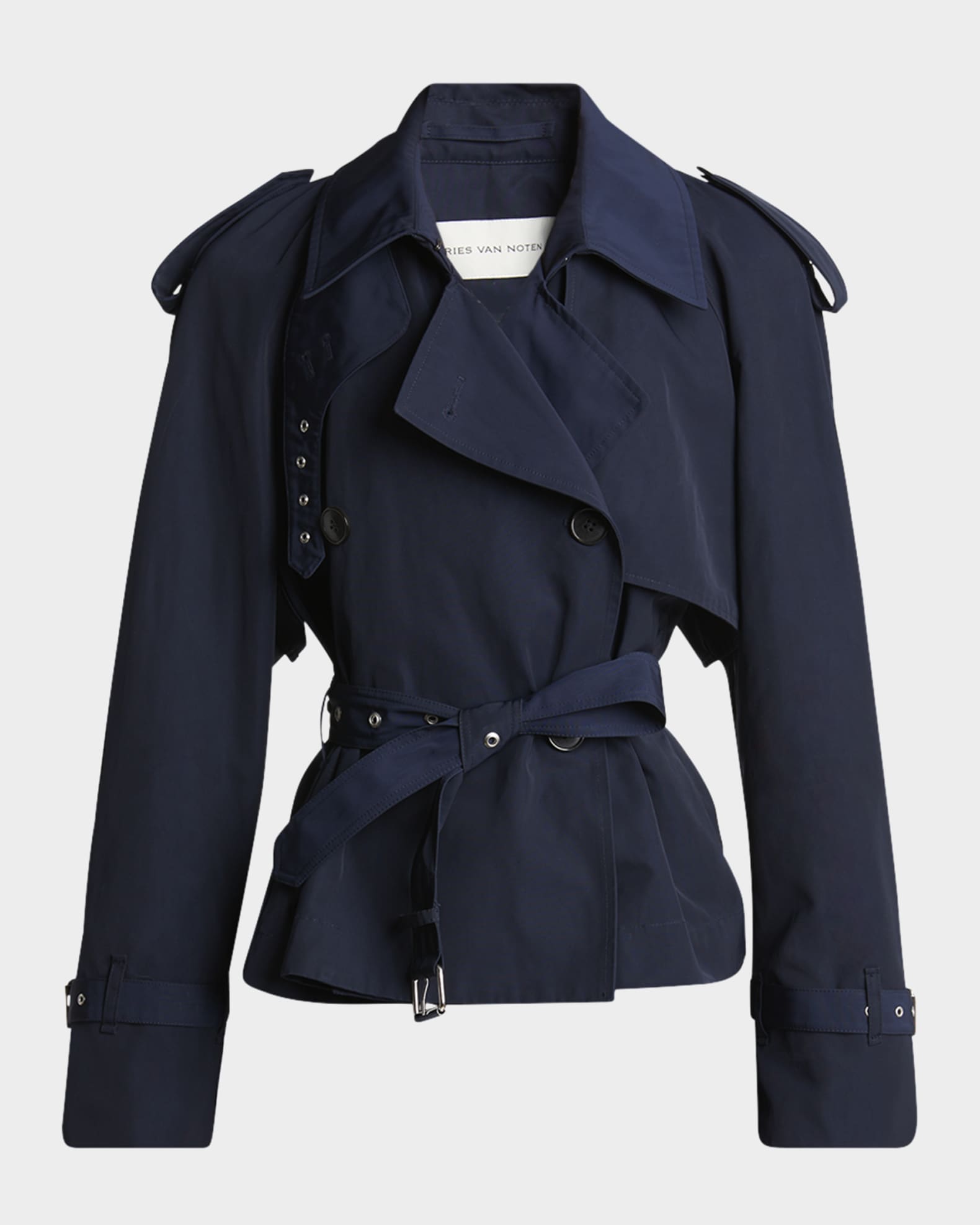 Risto Belted Short Trench Coat 0