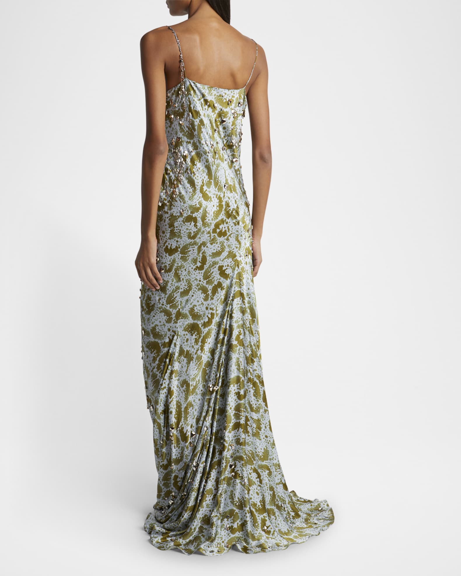 Dries Van Noten Women Size L Dress Cloud Pattern Ruffle