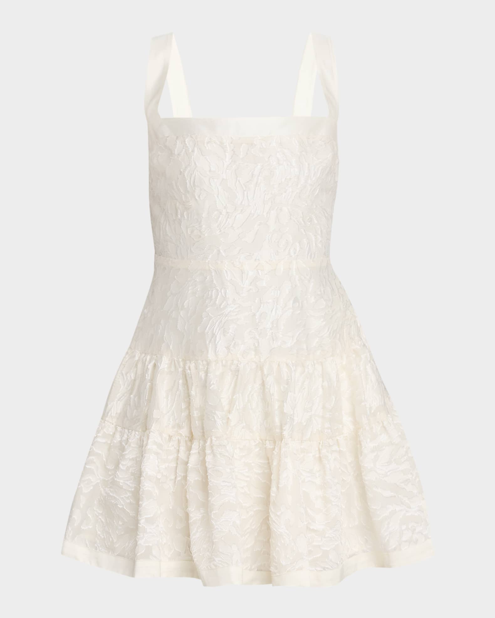Laila Tiered Fil Coupe Mini Dress 0