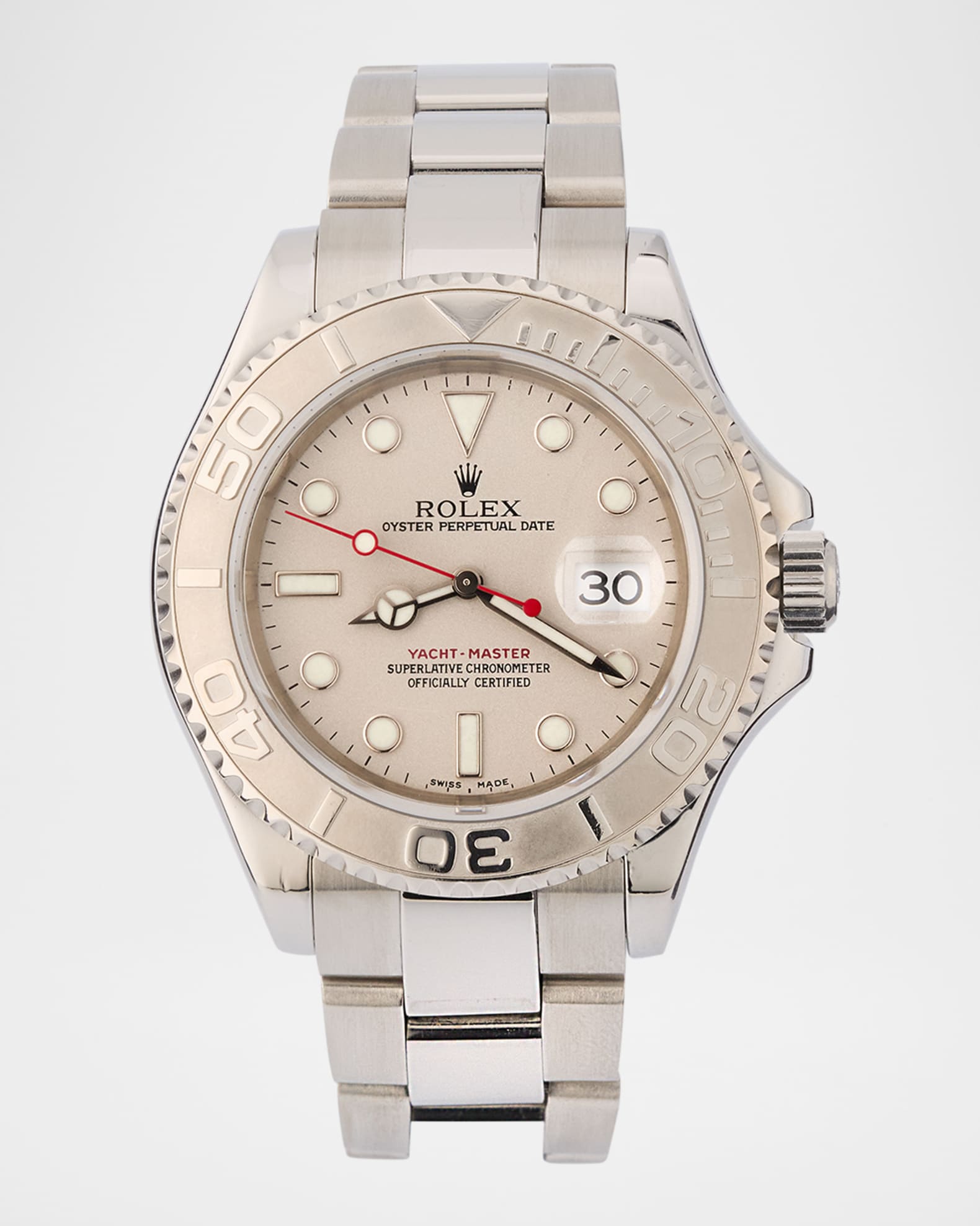 Rolex Stainless Steel and Platinum Yacht-Master 40mm Vintage 2003 Watch