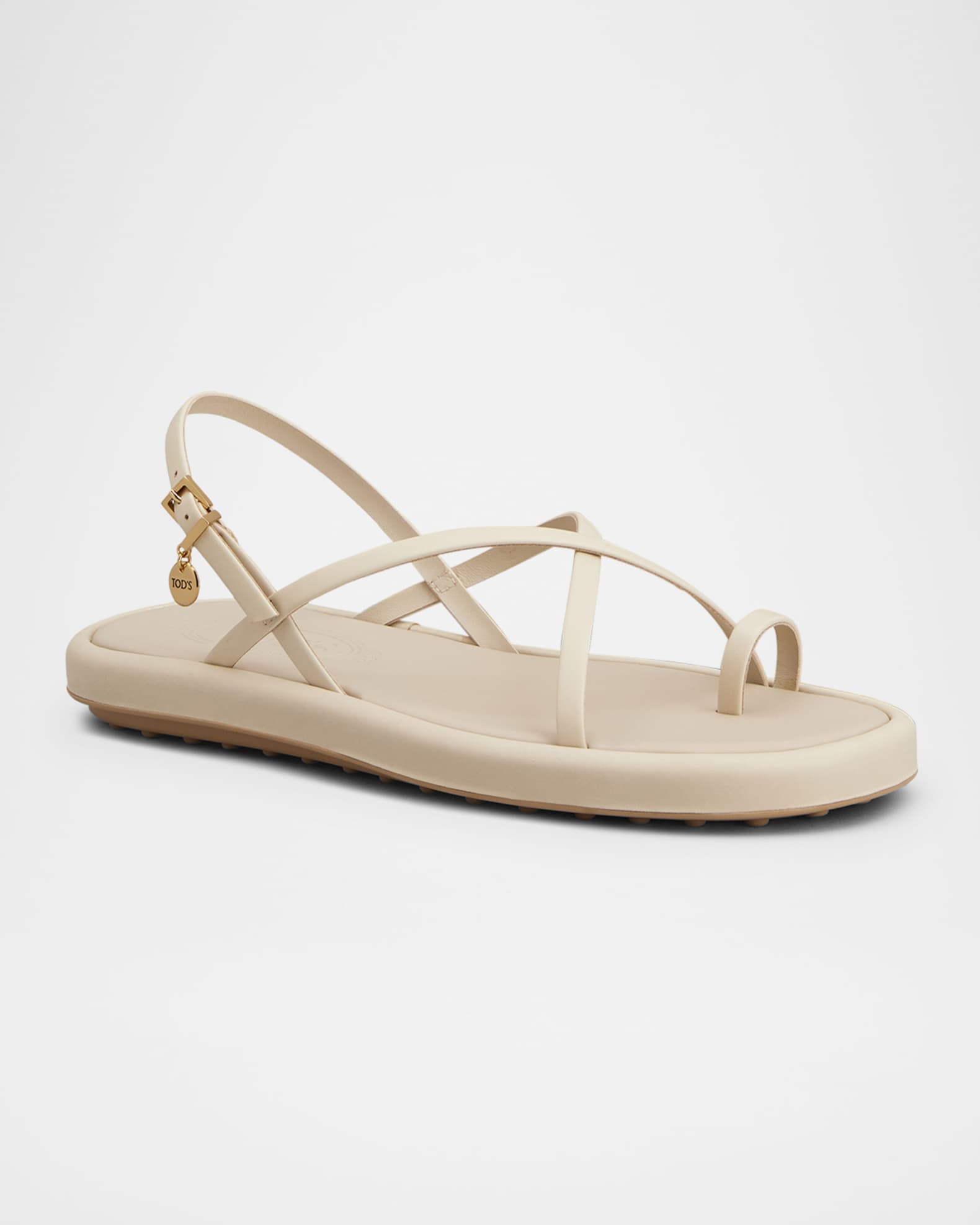 Multi-Strap Leather Toe-Loop Sandals 1