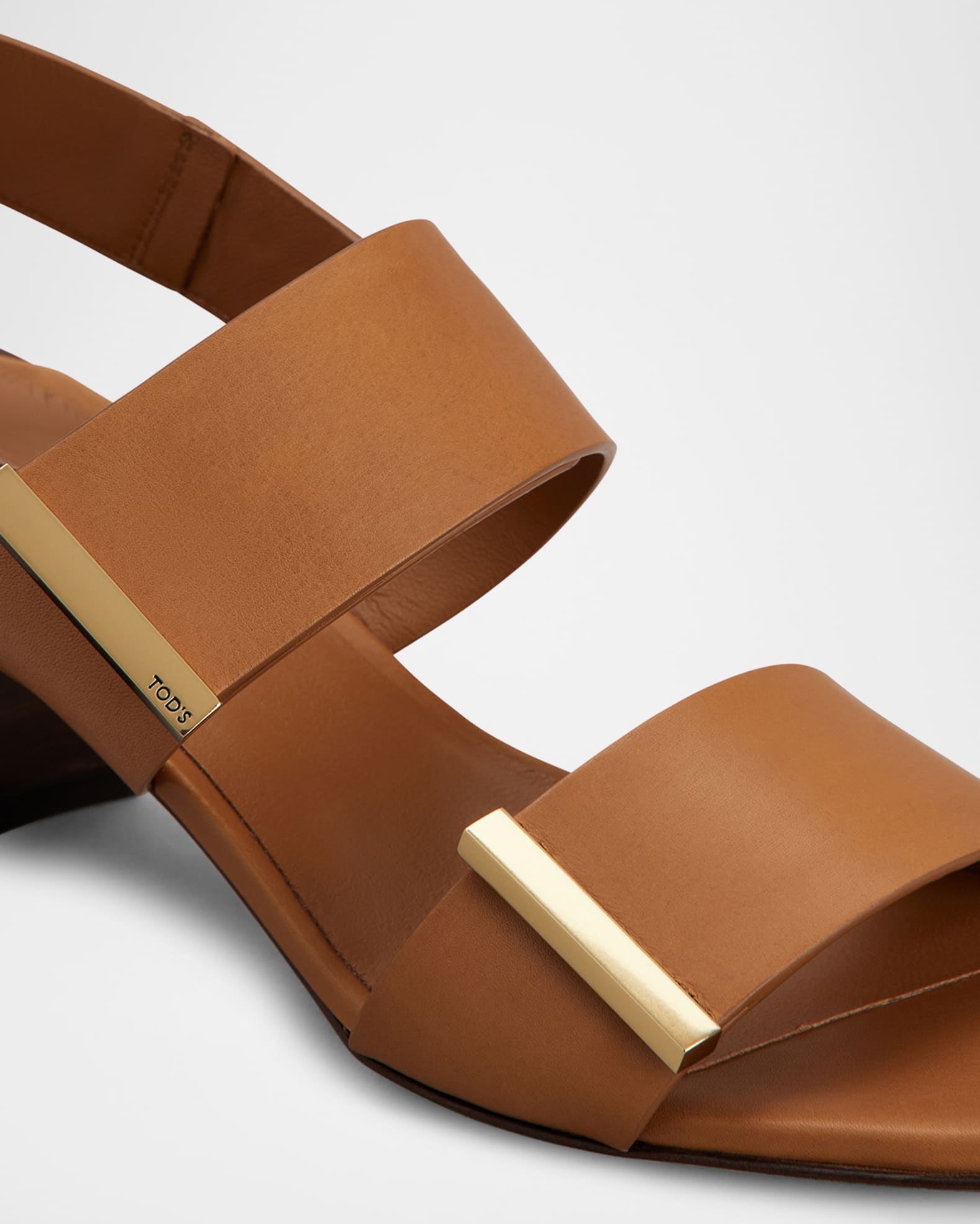 【関税＆送料込み】Tod'S Sandal With Two Leather Straps Woman BLACK Sandals in Leather XXW11K0FH50GOC40MB999 | Tods
