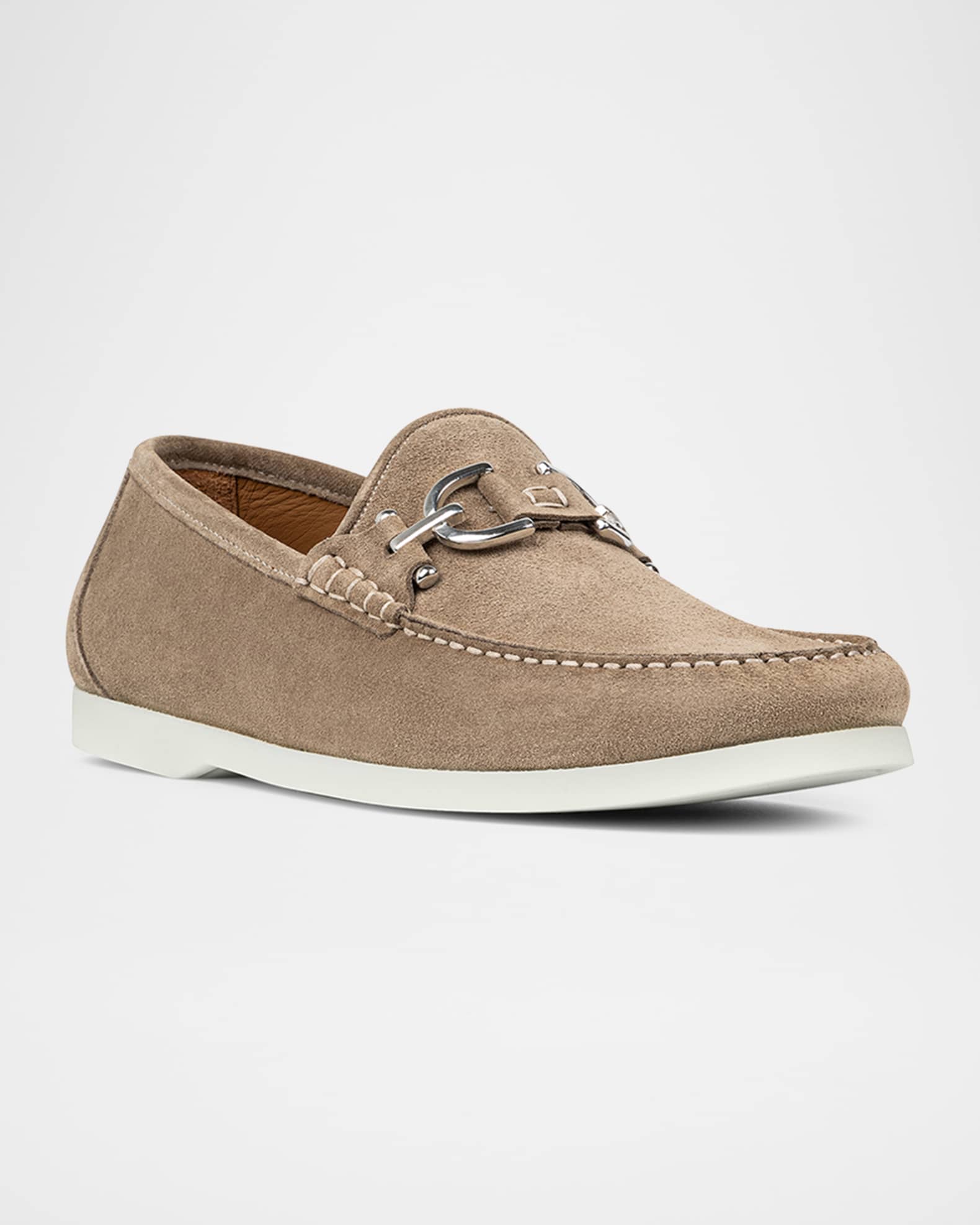 Men's Augie Suede Bit Loafers 1