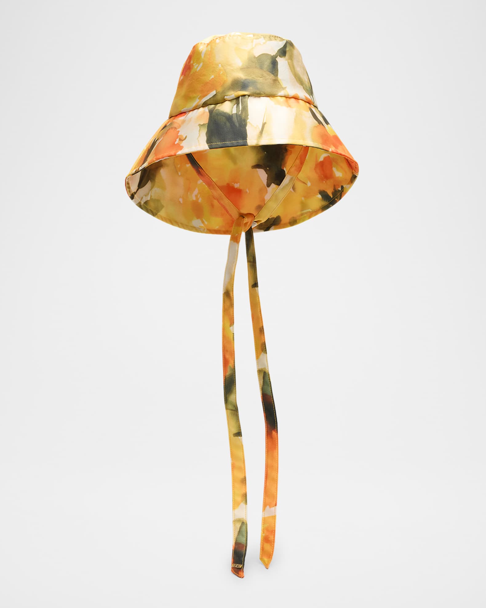 Ally Floral-Print Packable Asymmetric Bucket Hat
