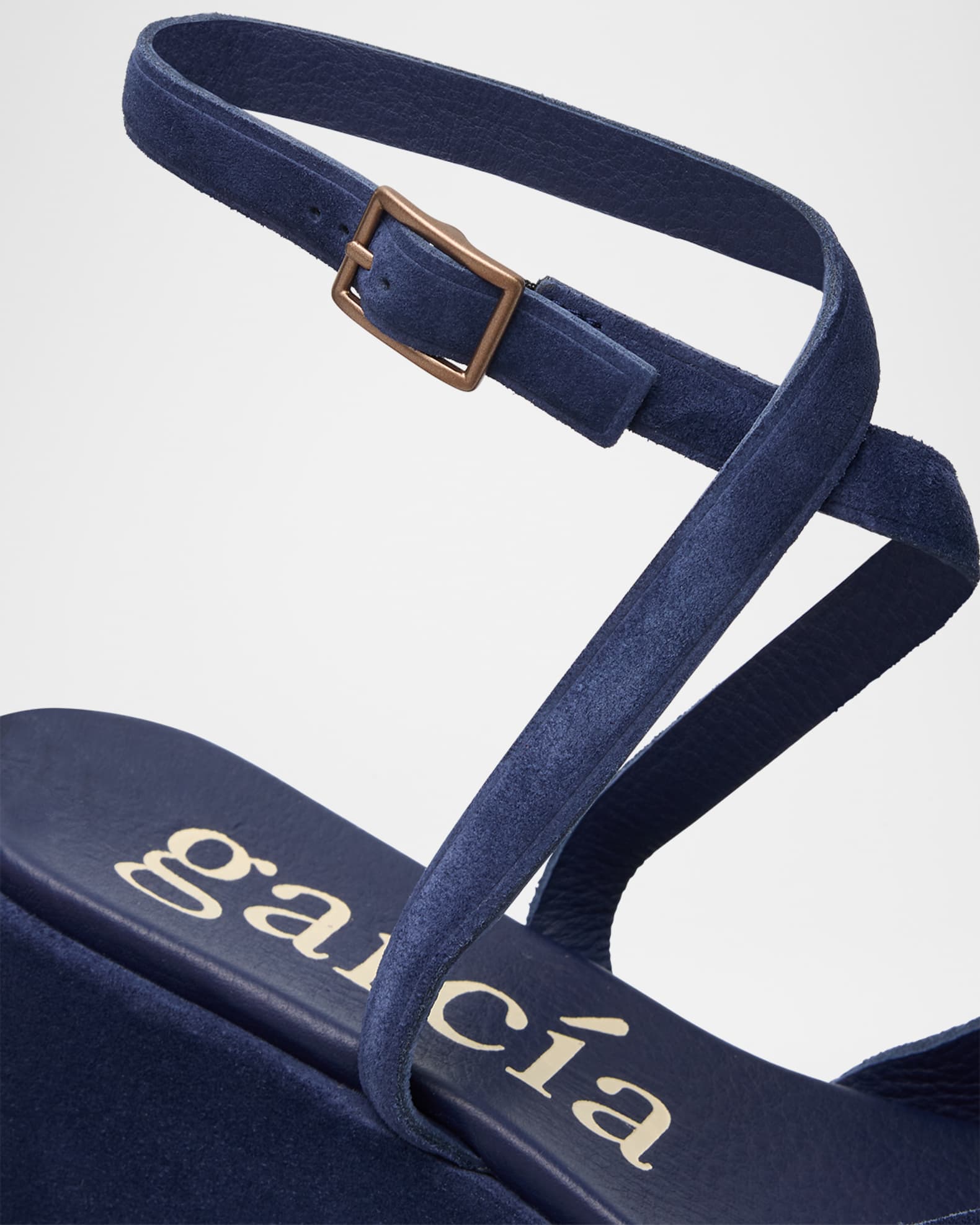 Pedro Garcia Nereida Suede Flatform Sandals | Neiman Marcus