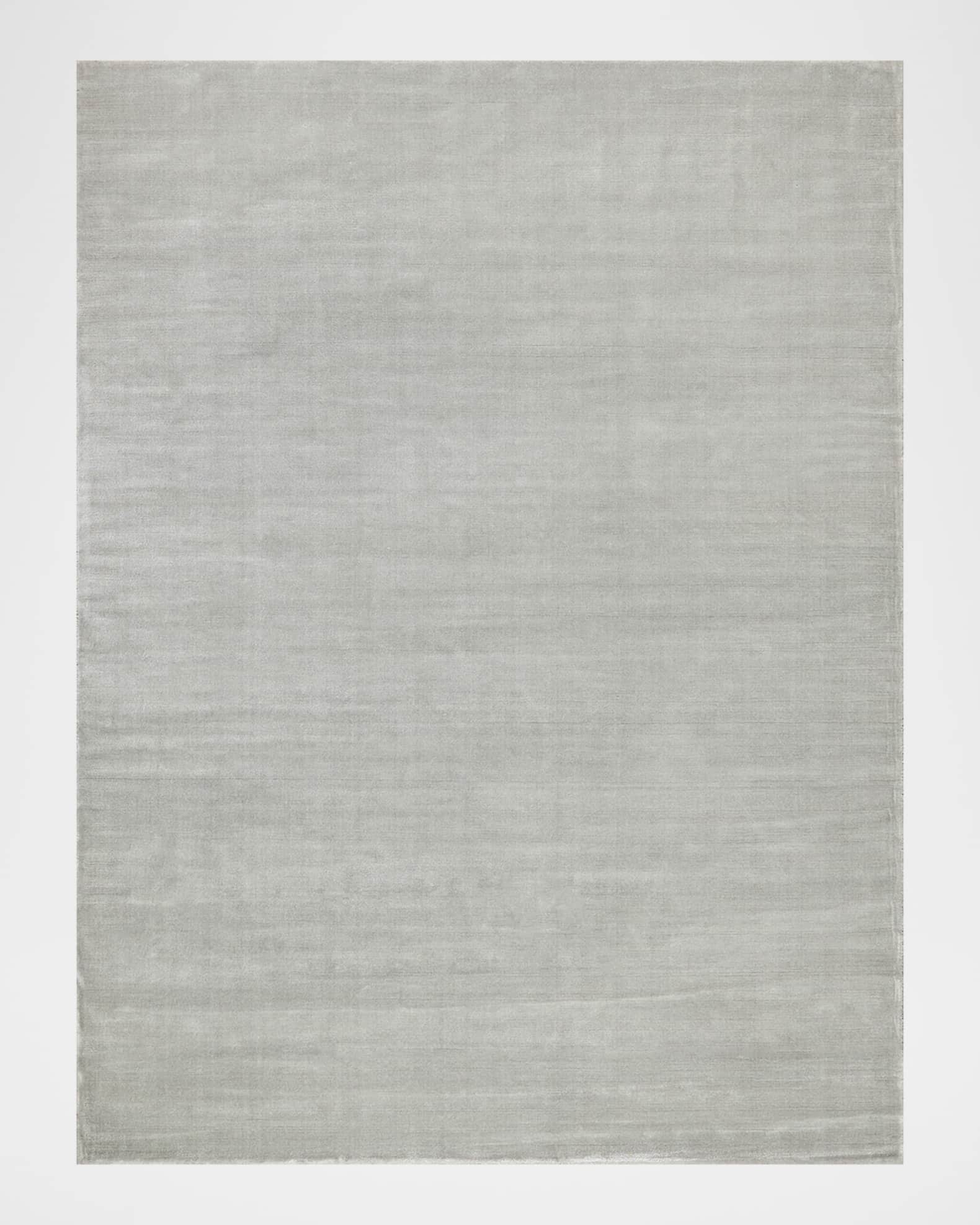 Velutto Hand-Loomed Light Silver Rug 1