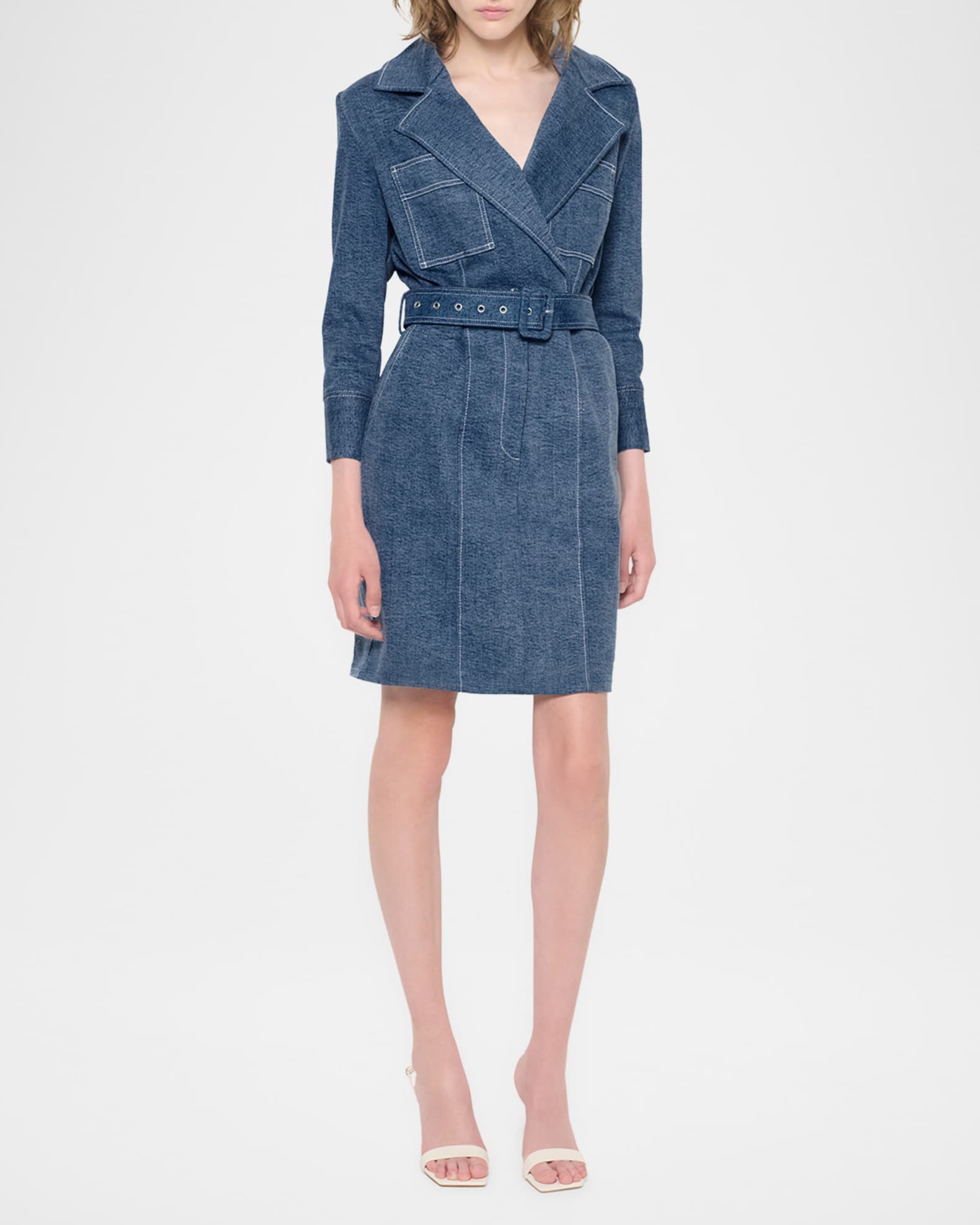 Gianna Belted Denim Dress 1