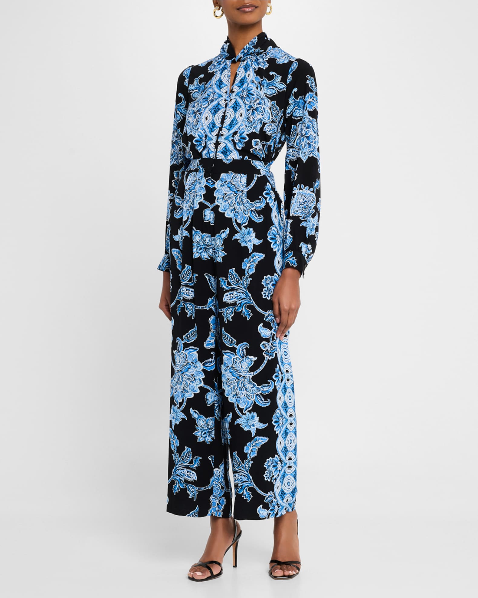 The Skylar Cropped Floral-Print Pants 1