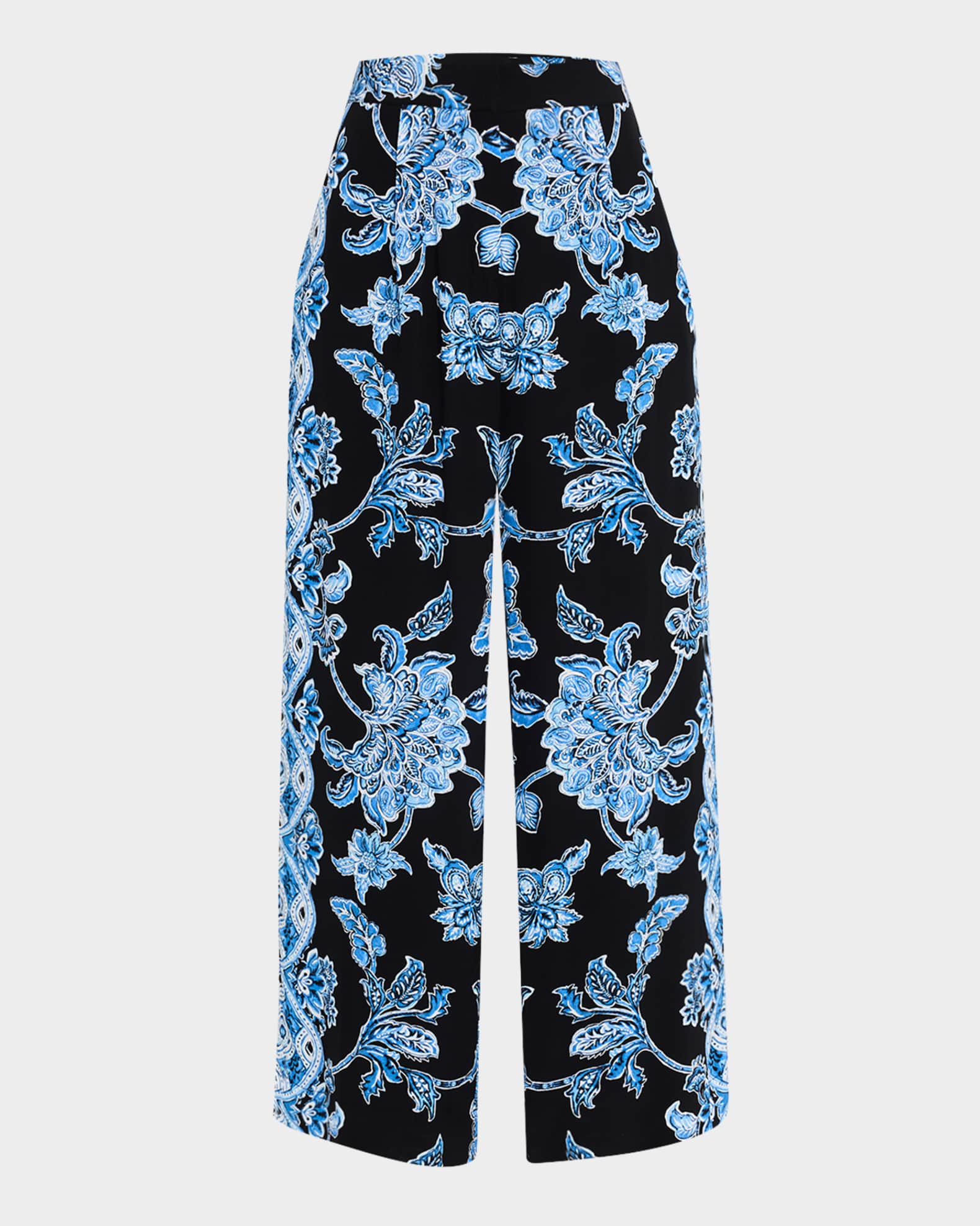 The Skylar Cropped Floral-Print Pants 0