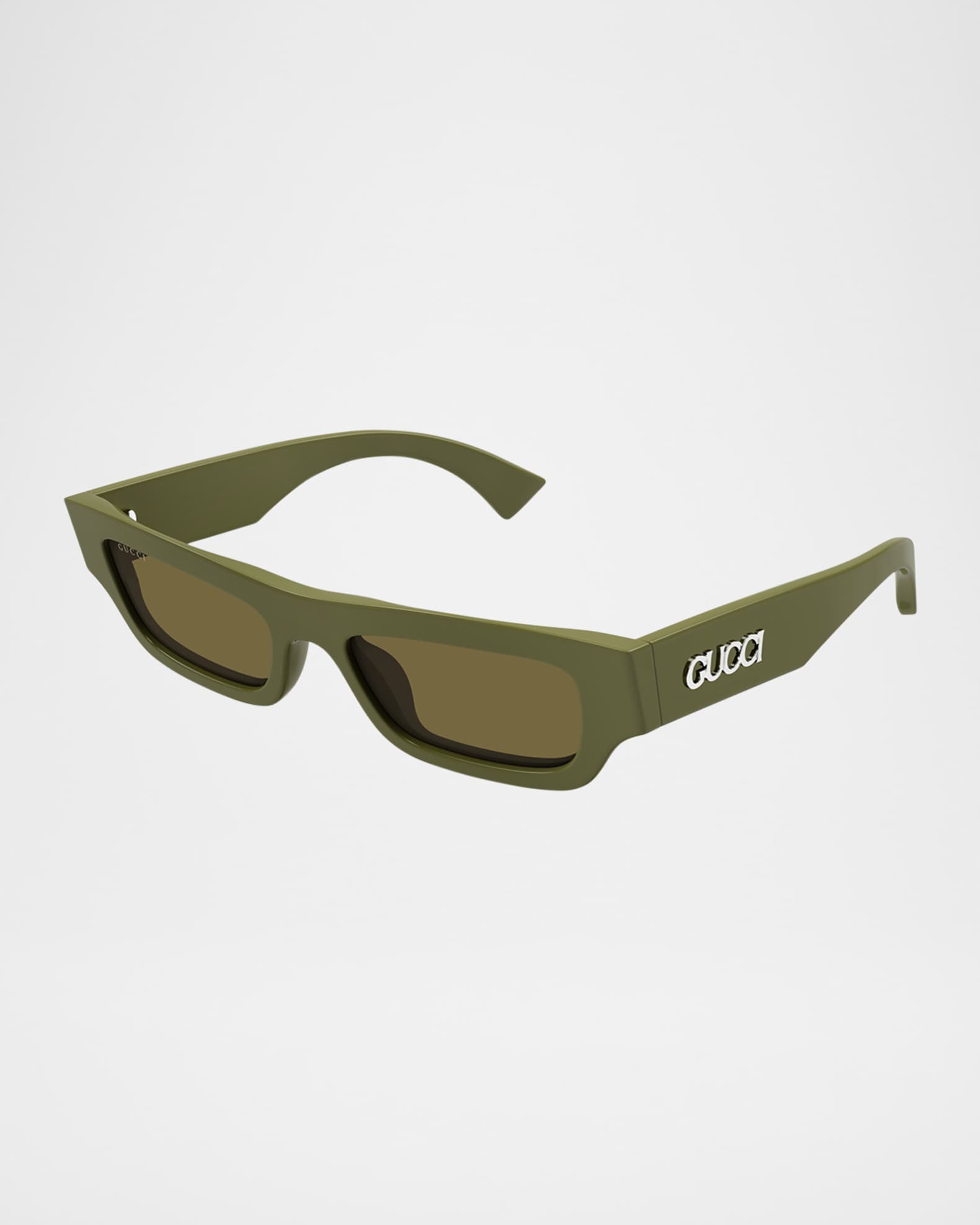 Gucci Men's GG1839SM Acetate Rectangle Sunglasses | Neiman Marcus