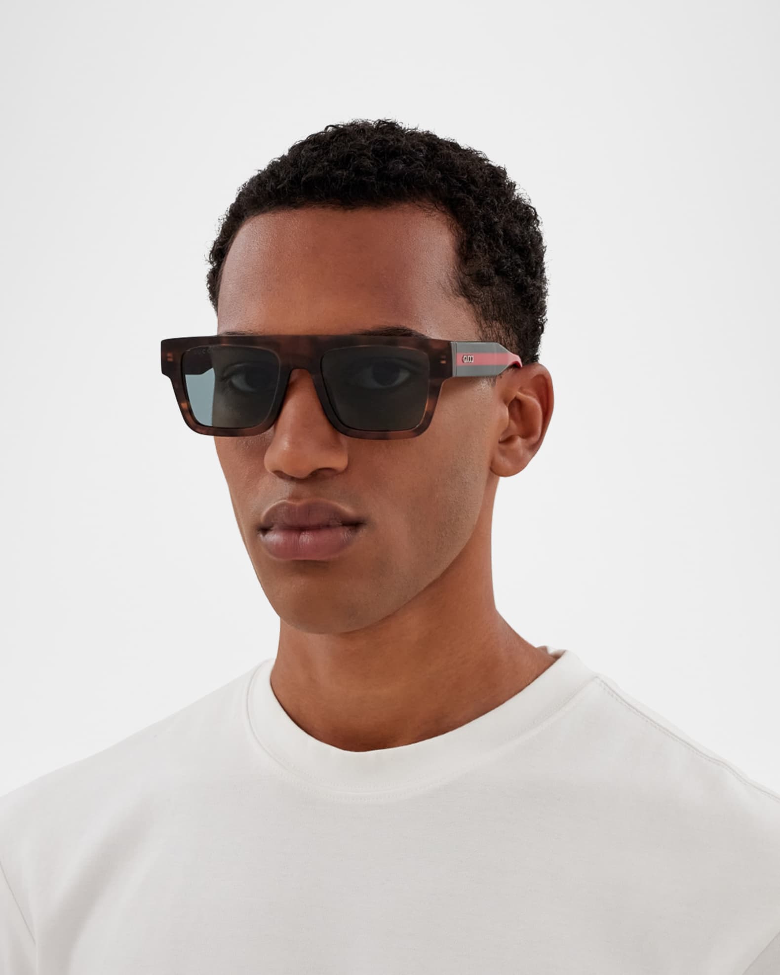 Gucci ブラック 　気まぐれ価格早い物勝ち！！ Gucci Men's GG1868SM Acetate Rectangle Sunglasses | Neiman Marcus