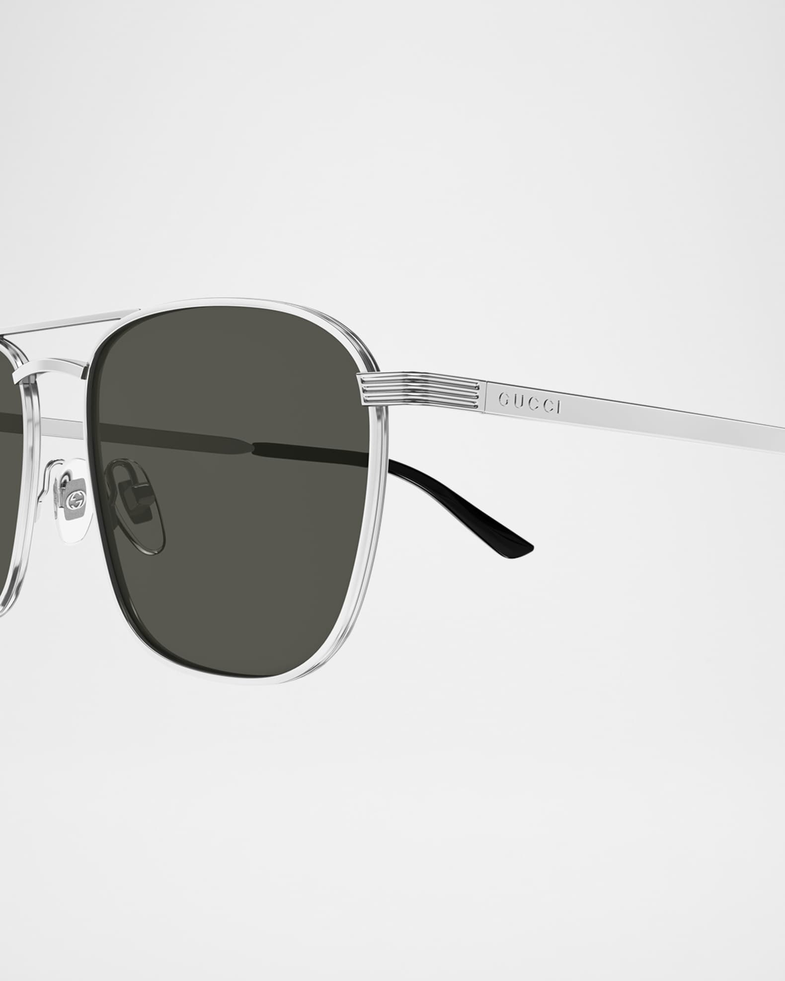 Gucci Men's GG1881SM Metal Aviator Sunglasses | Neiman Marcus