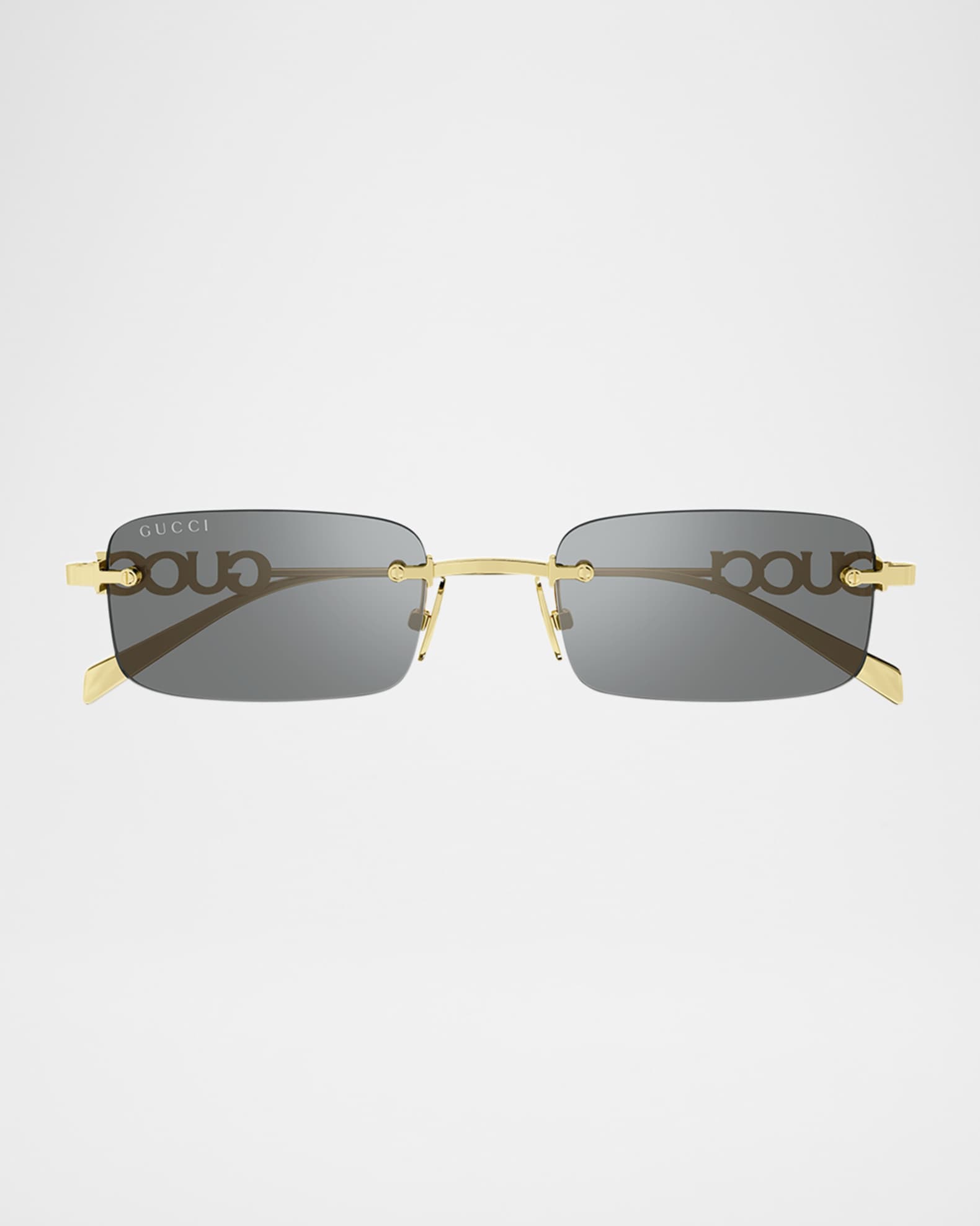Men's GG1808SM Metal Rectangle Sunglasses | Neiman Marcus