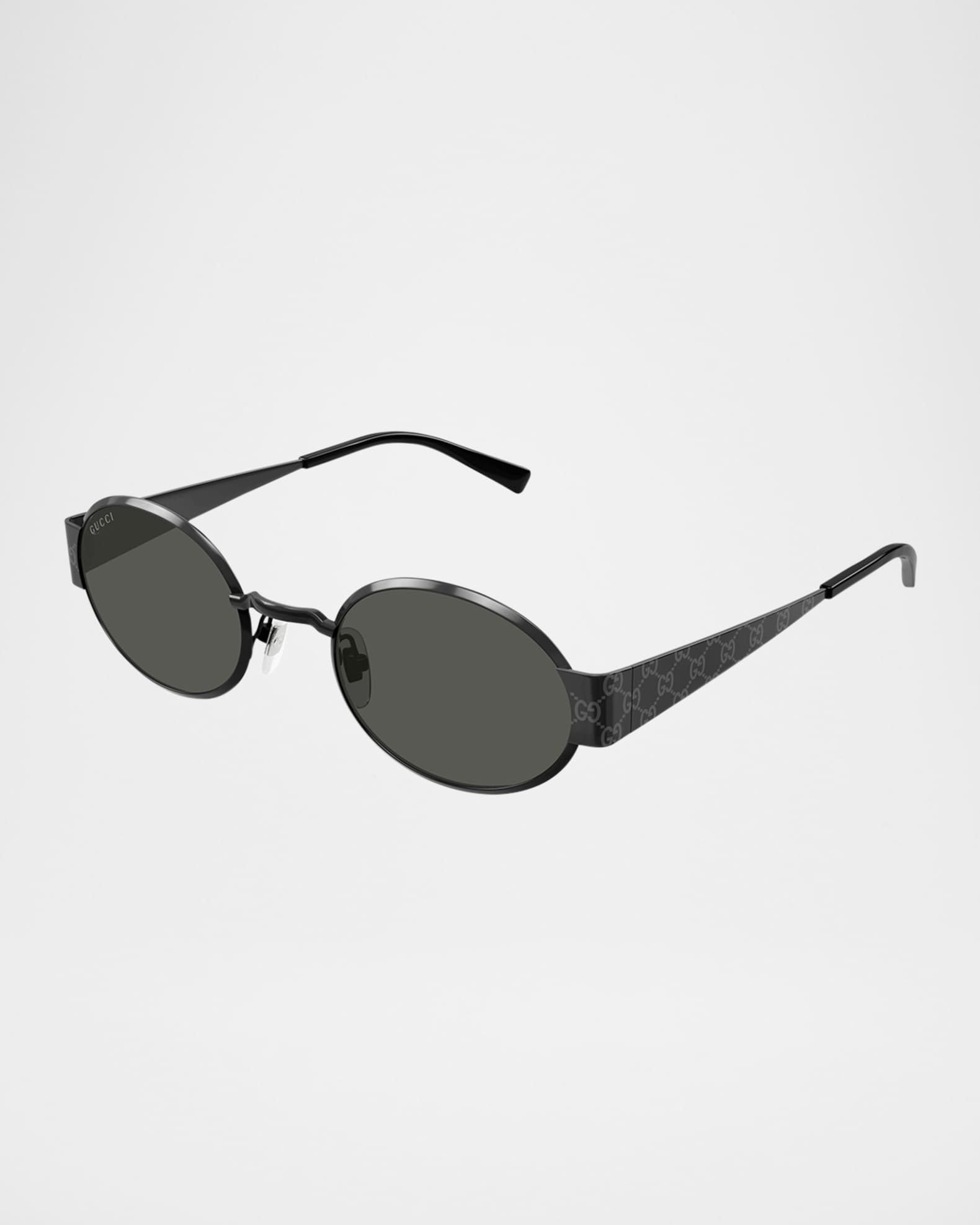 Men's GG1854SM Metal Oval Sunglasses 1