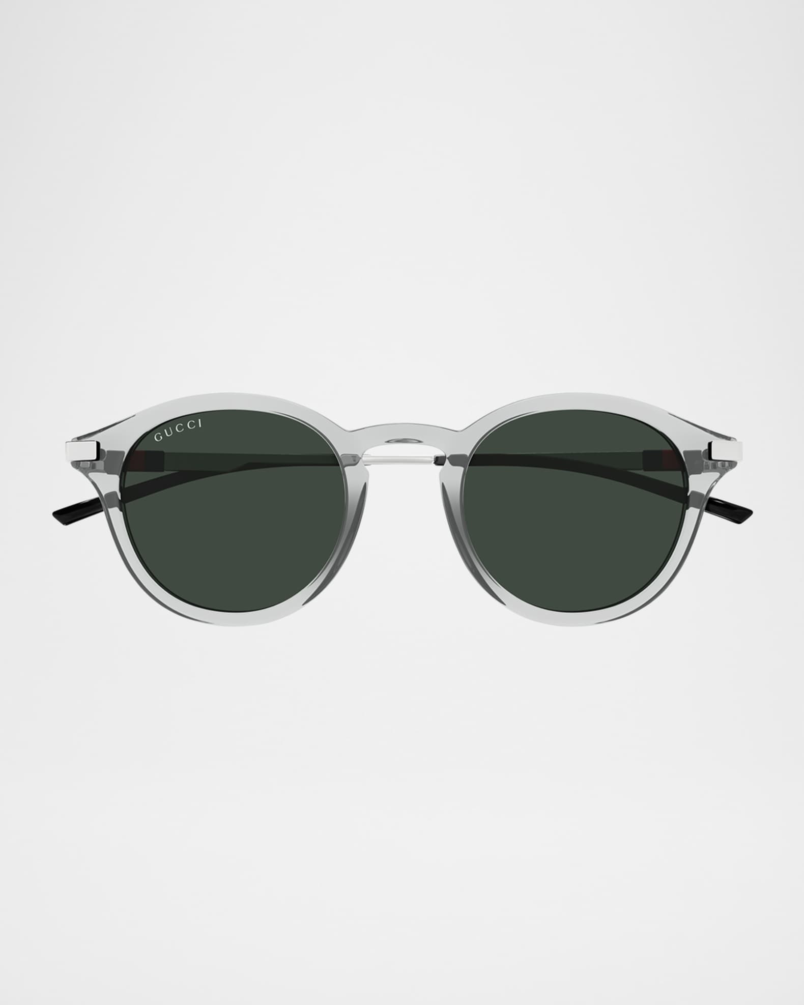 Men's GG1890SAM Acetate Round Sunglasses | Neiman Marcus