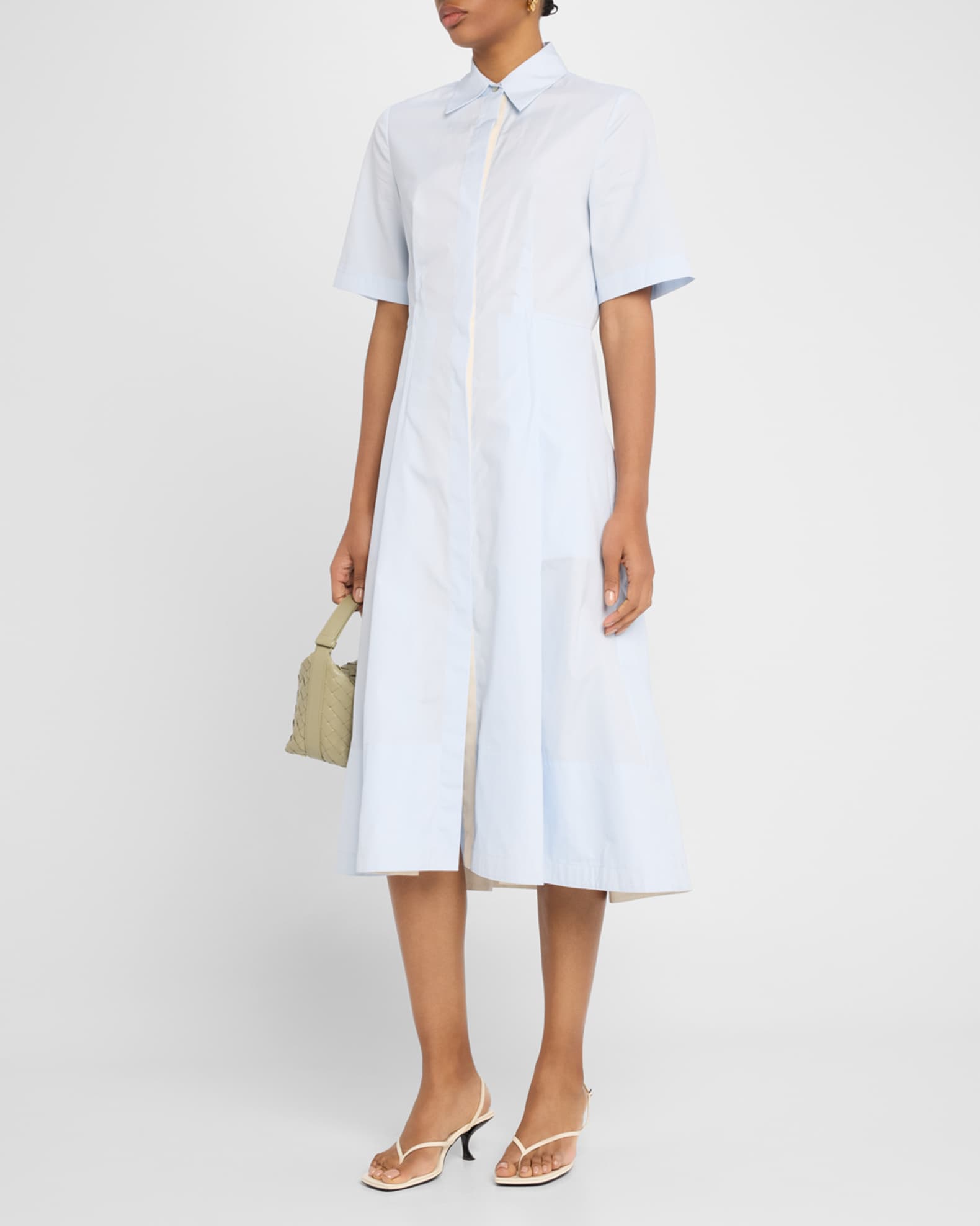 Canvas Tape Shirtdress 