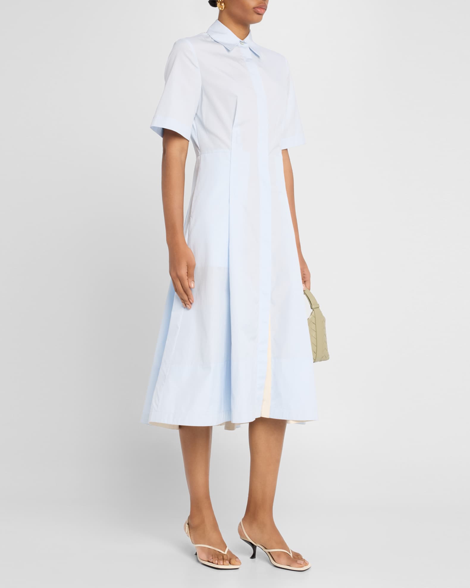 Canvas Tape Shirtdress 