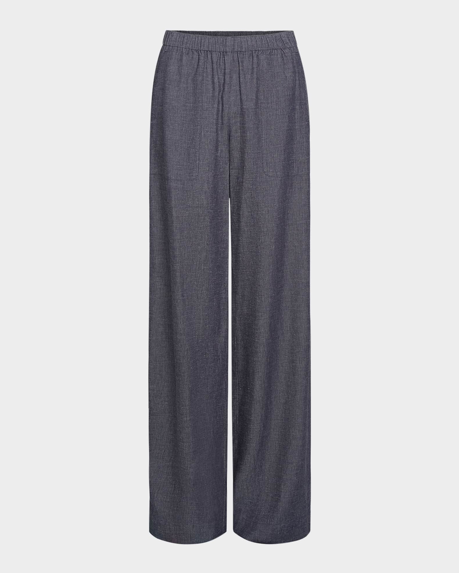 Mid-Rise Casual Pull-On Pants 0