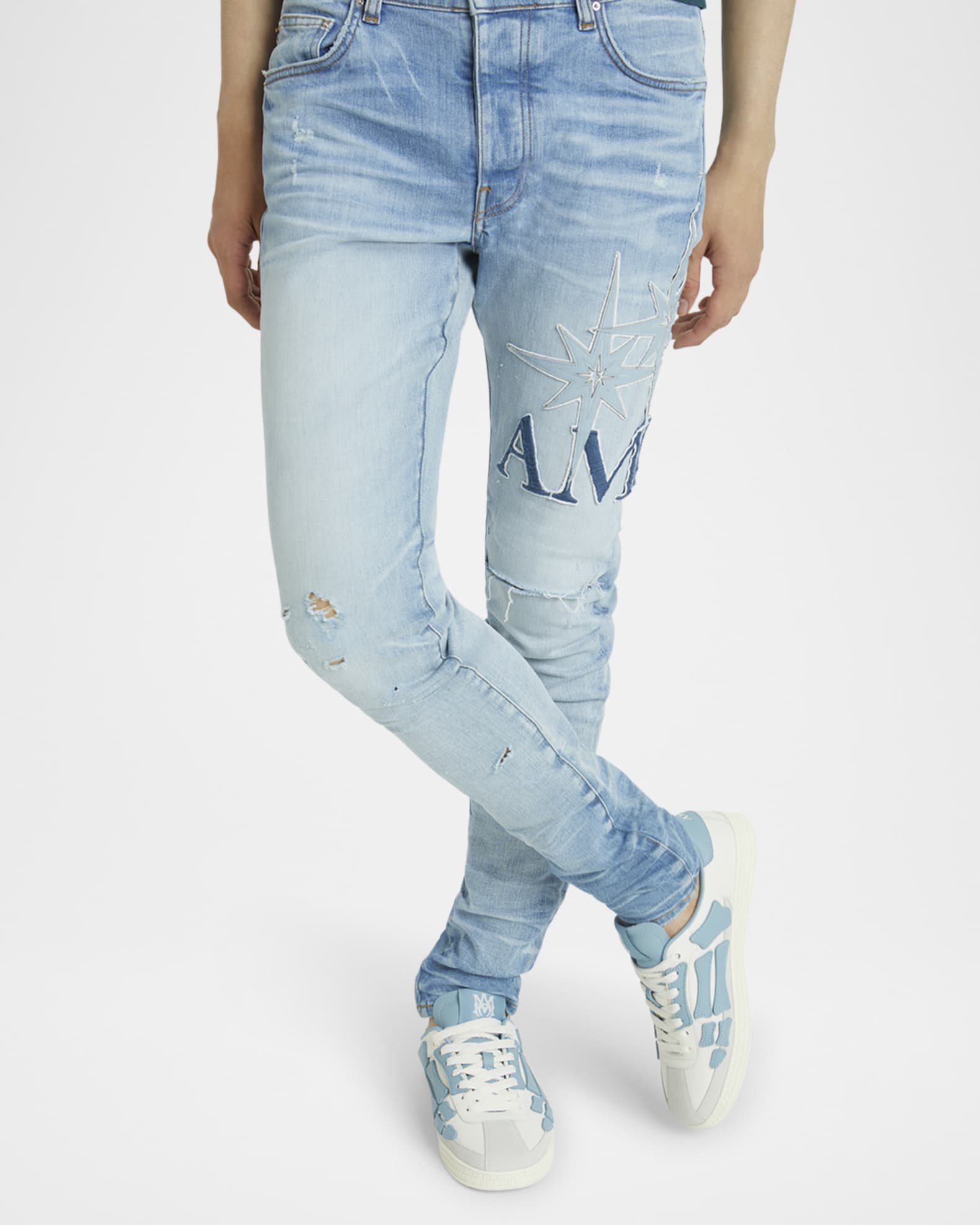 Men's Skel Collegiate-Inspired Suede Sneakers 1