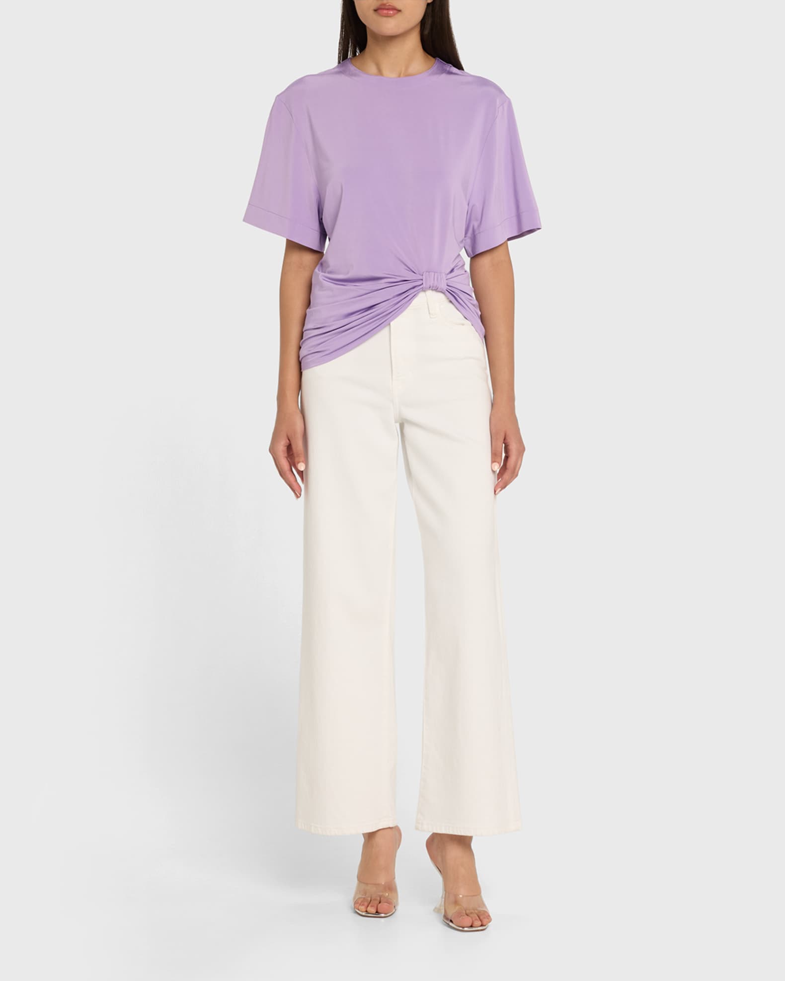 Short-Sleeve Ruched T-Shirt 1